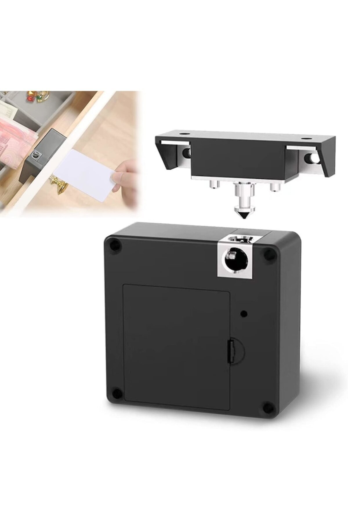 OEM-Smart Lock for Cabinet, Drawer, Mobile App, Digital, Discreet, Unlock with Card, Access Control, Bla 3