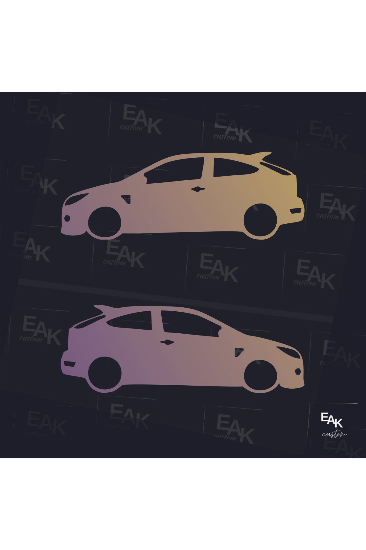 eakcustom FORD FOCUS oto sticker (18cm x 6cm) (2ADET)
