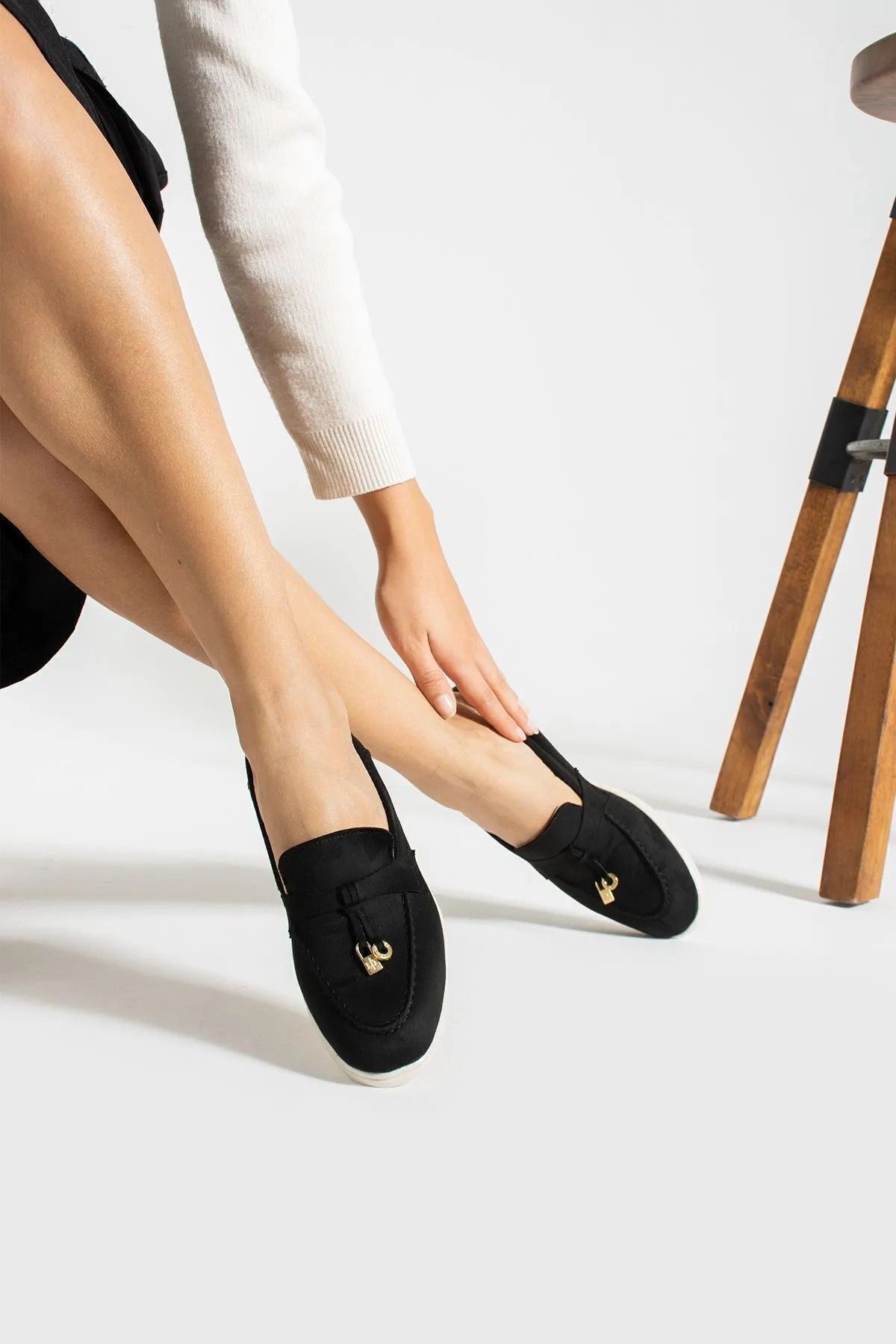 Bayramoğlu Günlük Giymelik Kadin Loafer Suet Ayakkabı
