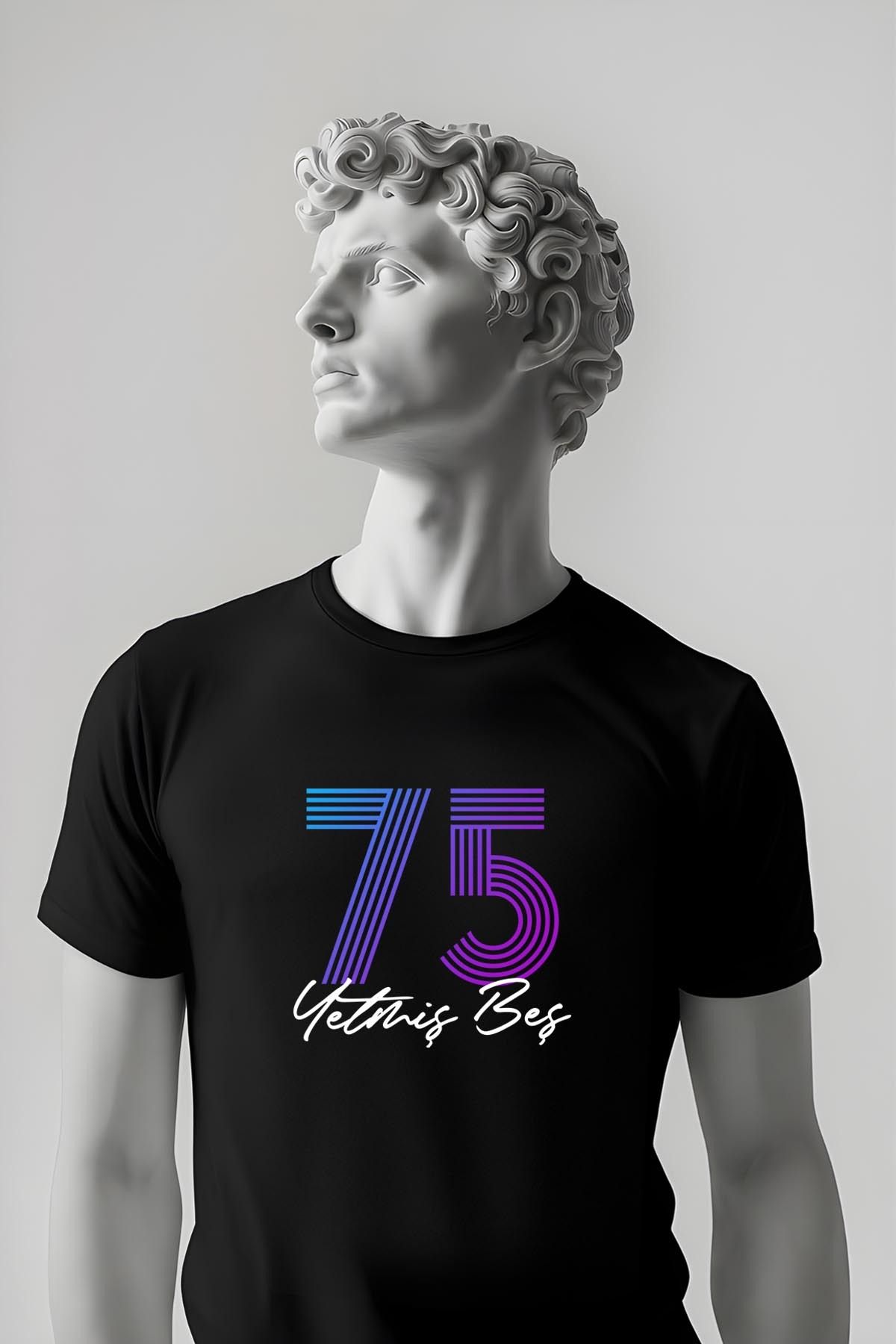 362BASKI Doğum Yılı Temalı '75 Baskılı Tshirt