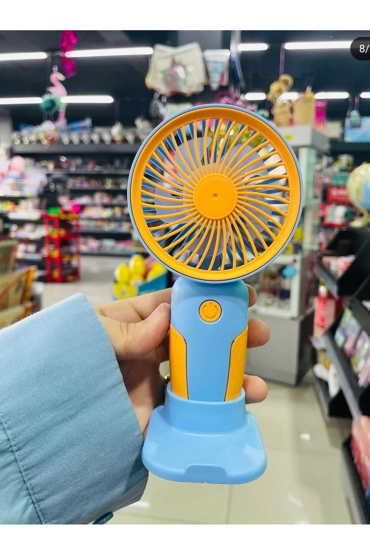 EmrahGültekin Şarjlı 3 Kademeli Mini Fan – Taşınabilir & Masaüstü Serinlik Turbo Üfleme Teknolojisi