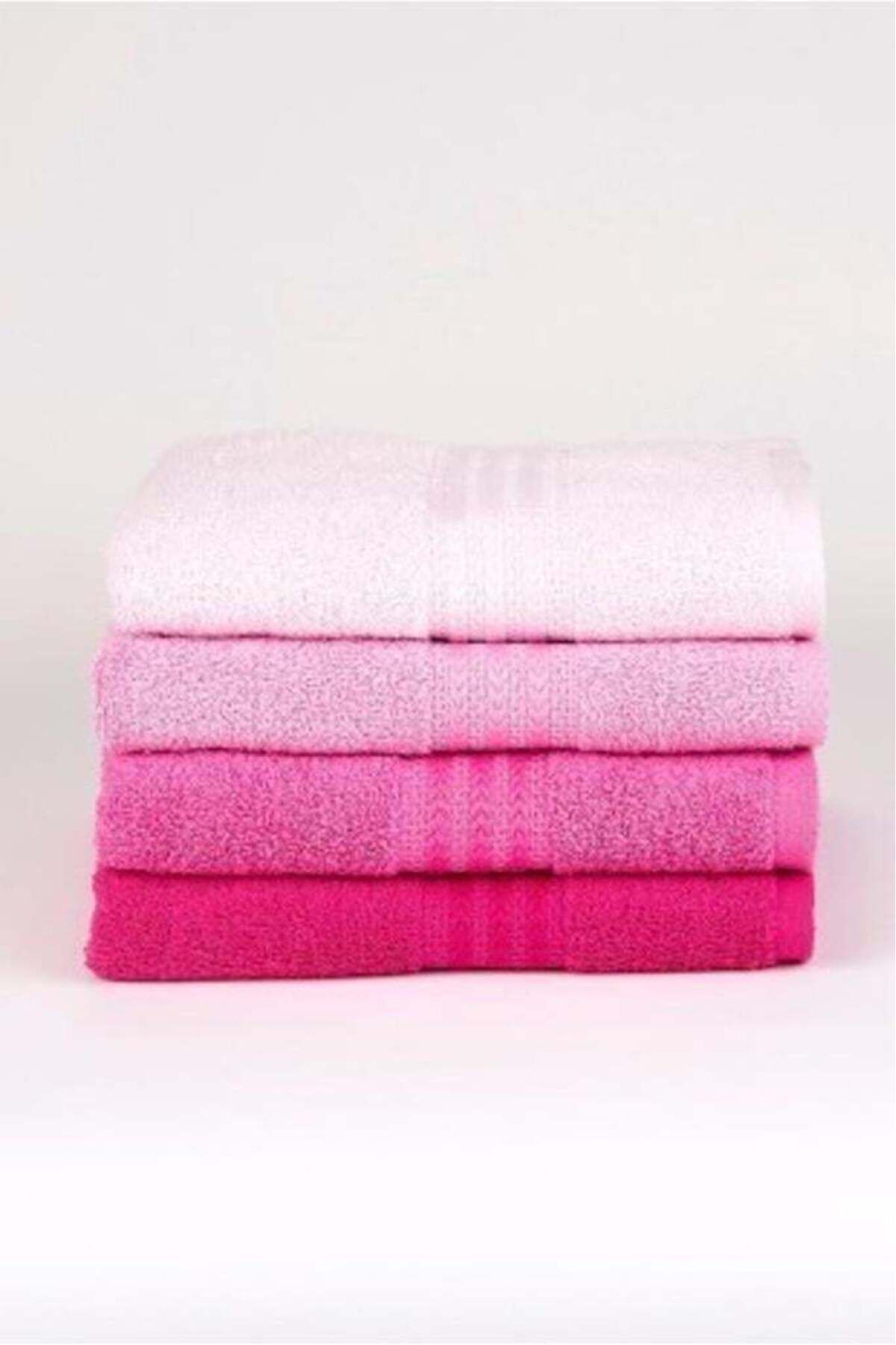 Modafiks 4´lü 50x90 Havlu Seti Pembe
