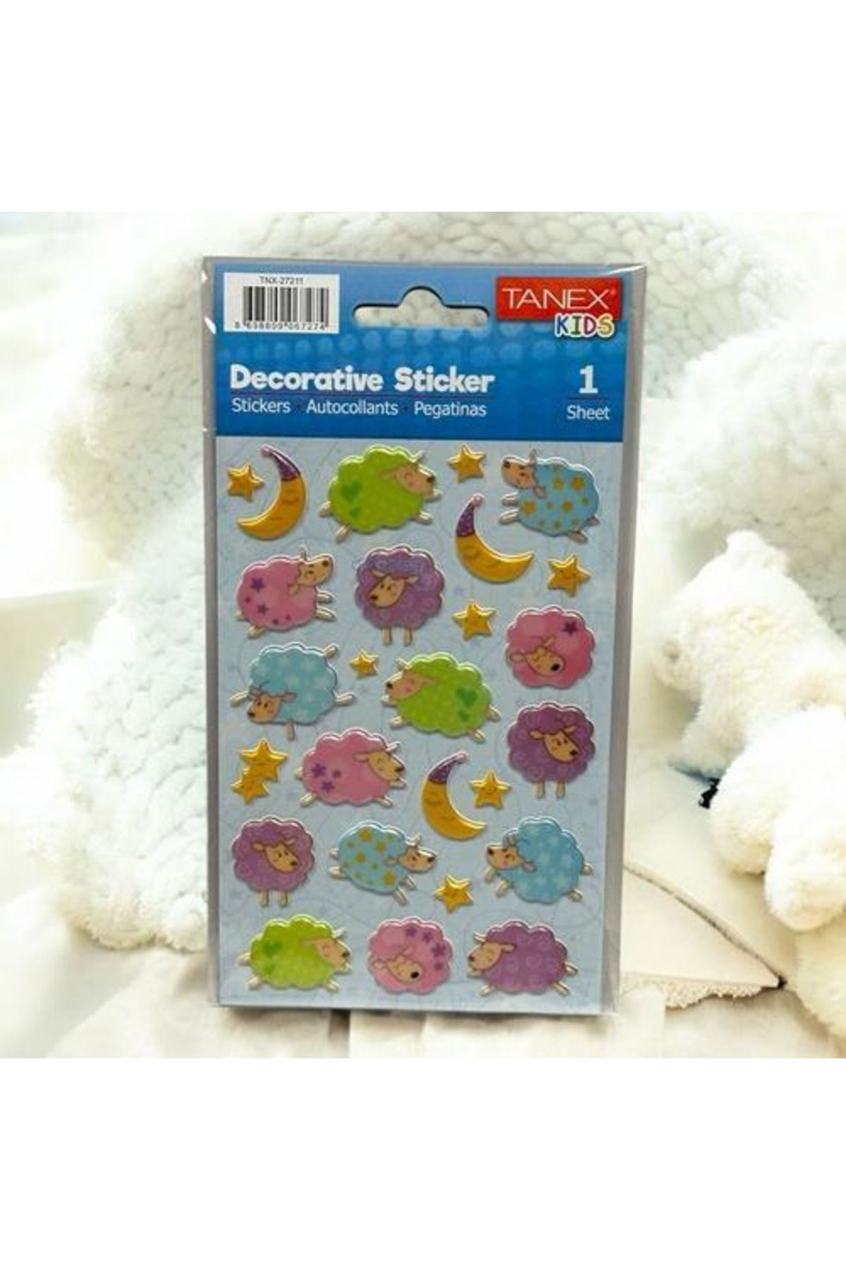 Tanex Puffy Uykucu Koyunlar Serisi Stickers Tnx-27211