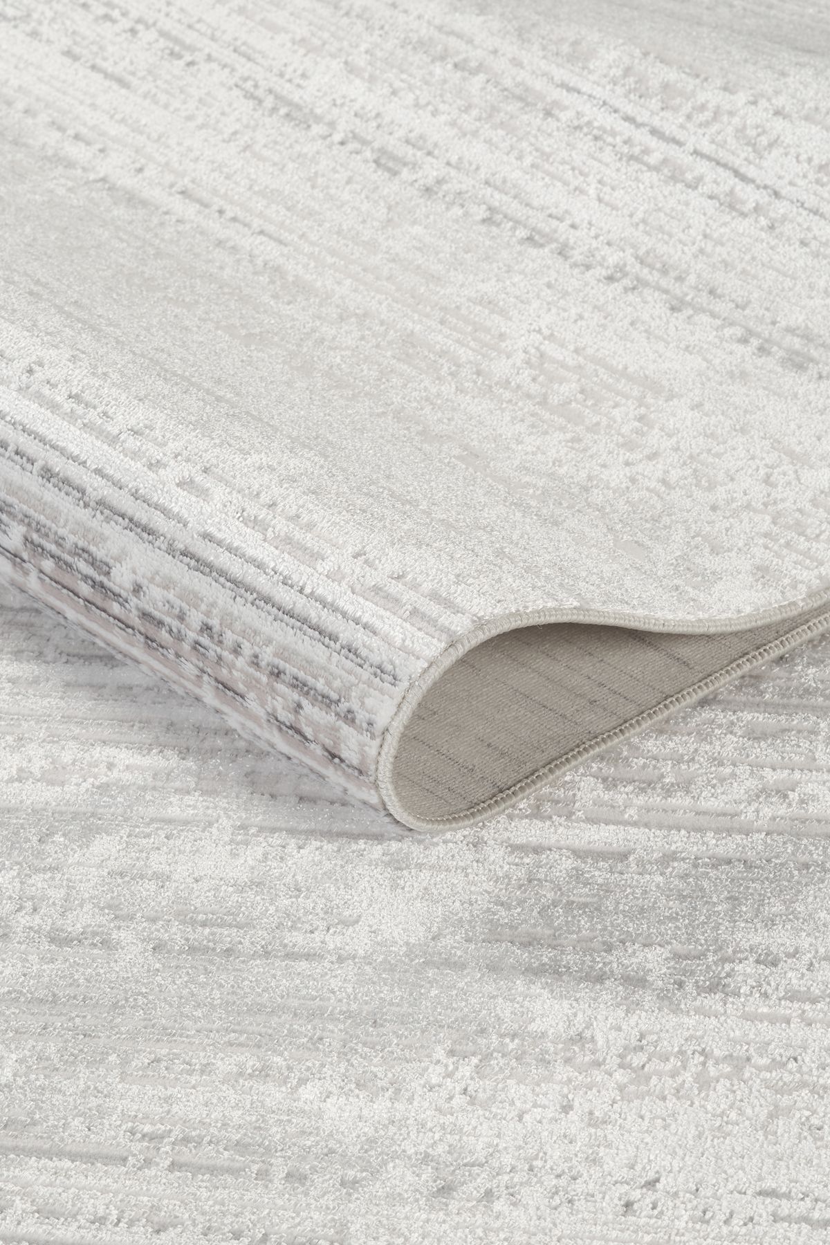 Moddahome Modern Yumuşak Kaymaz Taban Yıkanabilir Gri Salon Yolluk Halısı 722 Liza