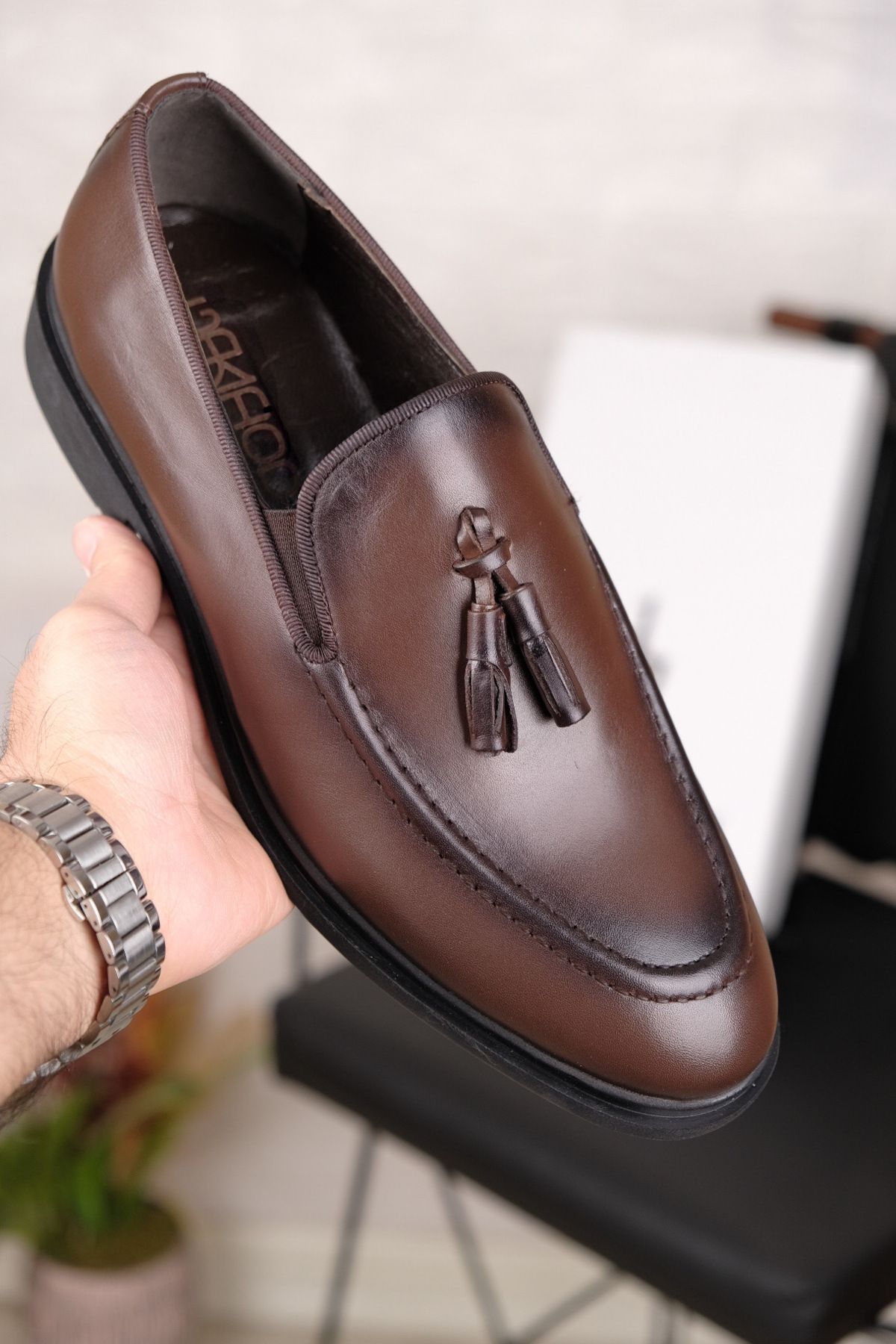 Leathermens Hakiki Deri, Bağcıksız Klasik Ve Ultra Hafif Conforlu Erkek Ayakkabı