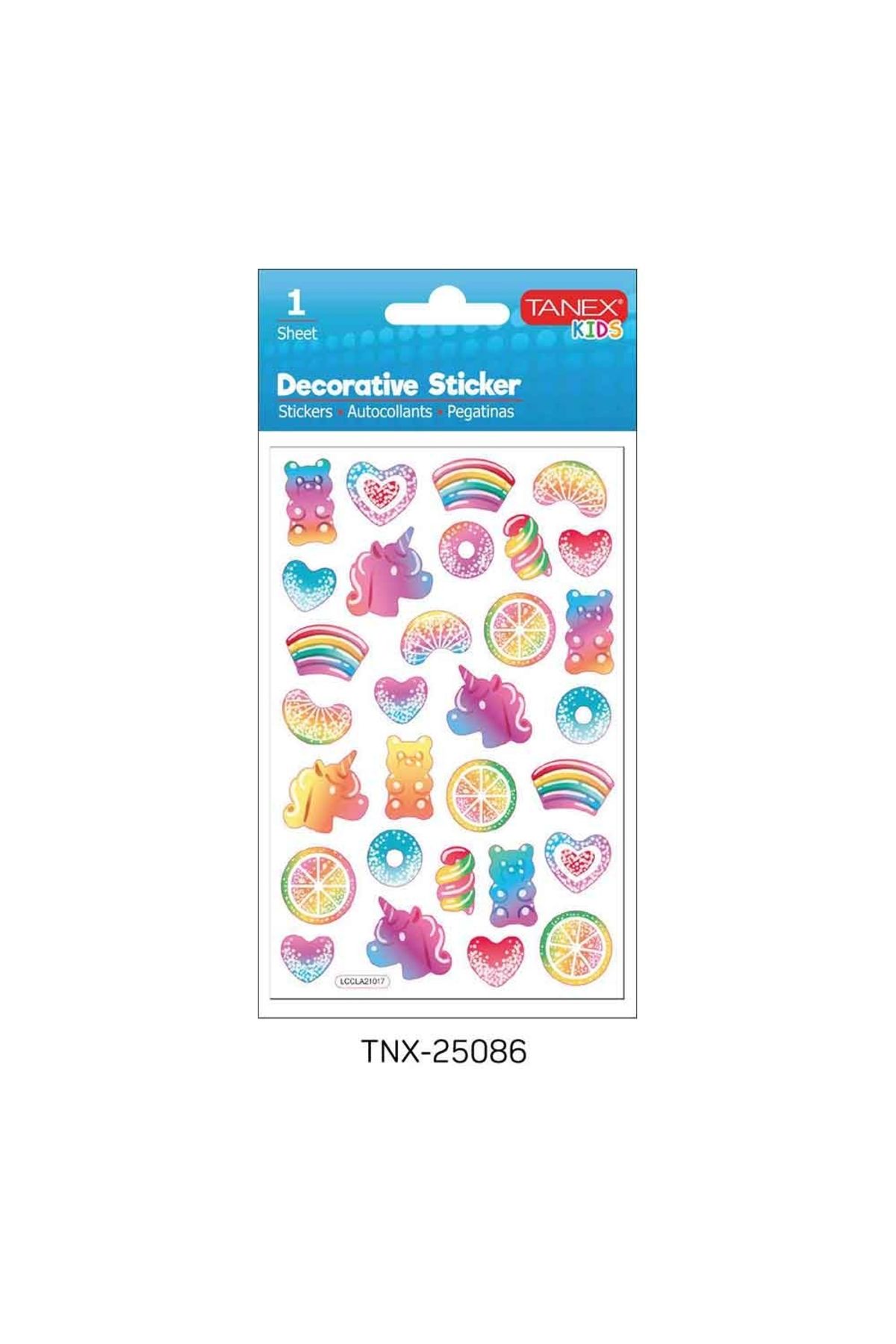 Tanex Unicorn Serisi Etiketi Stickers Tnx-25086