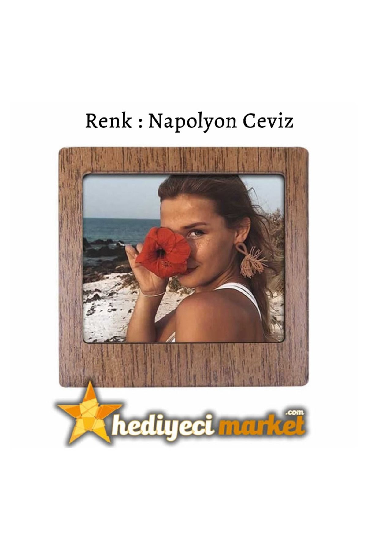 Hediyeci Market Ahşap Polaroid Mini Fotoğraf Çerçevesi