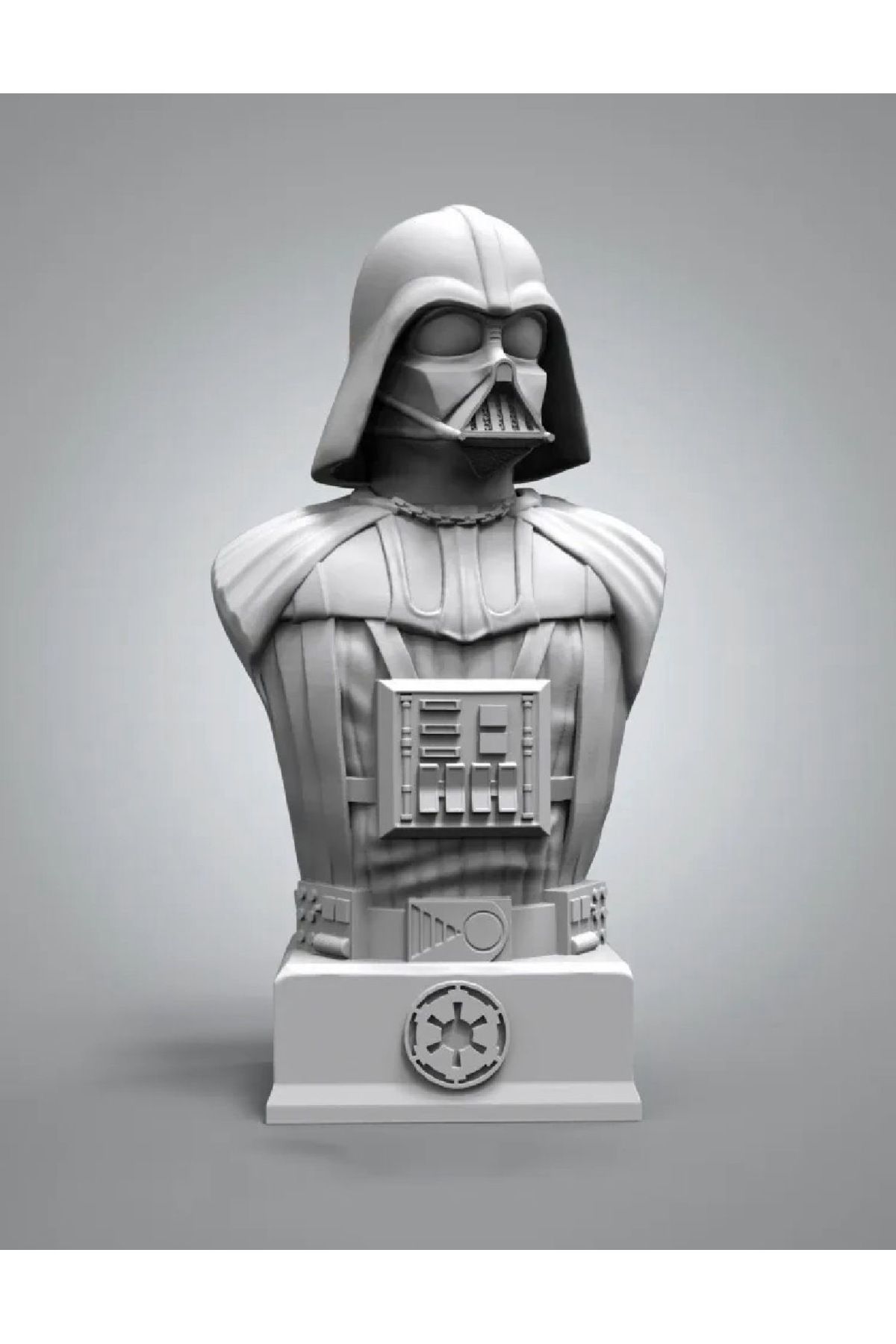 3D Darth Vader Büstü Gri 15cm