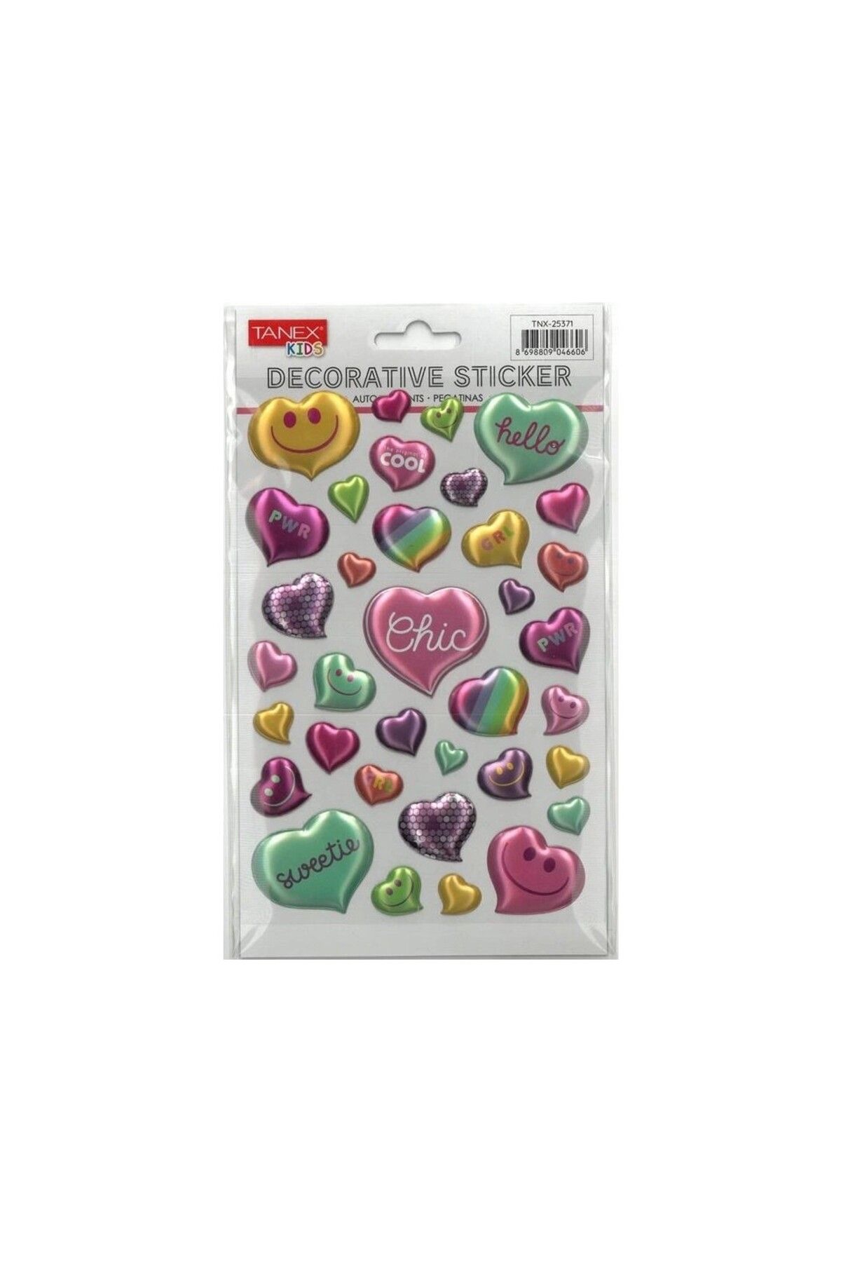 Tanex Kalp Balon Serisi Puffy Etiketi Stickers Tnx-25371