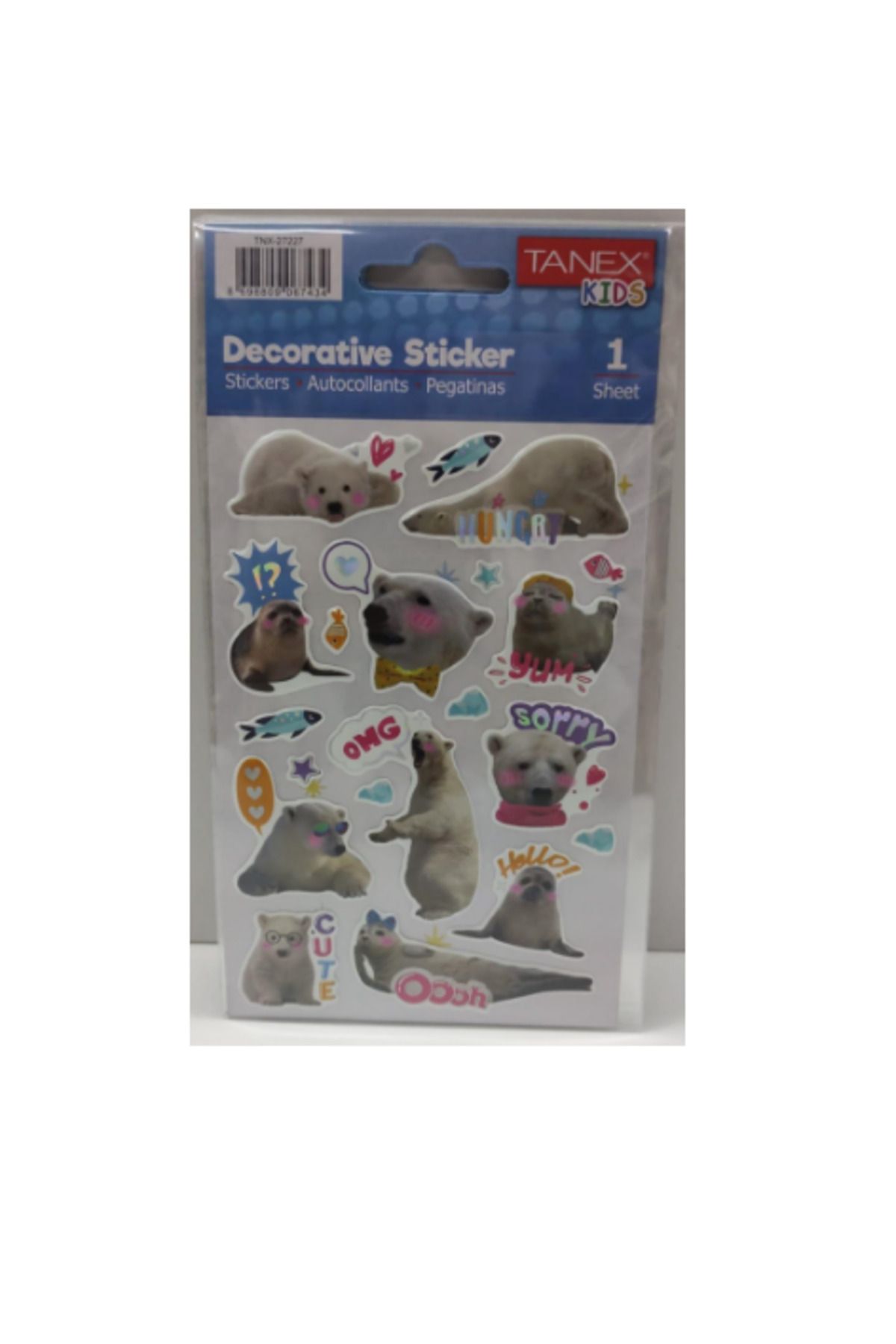 Tanex Puffy İnstagram Ayıları Serisi Stickers Tnx-27227