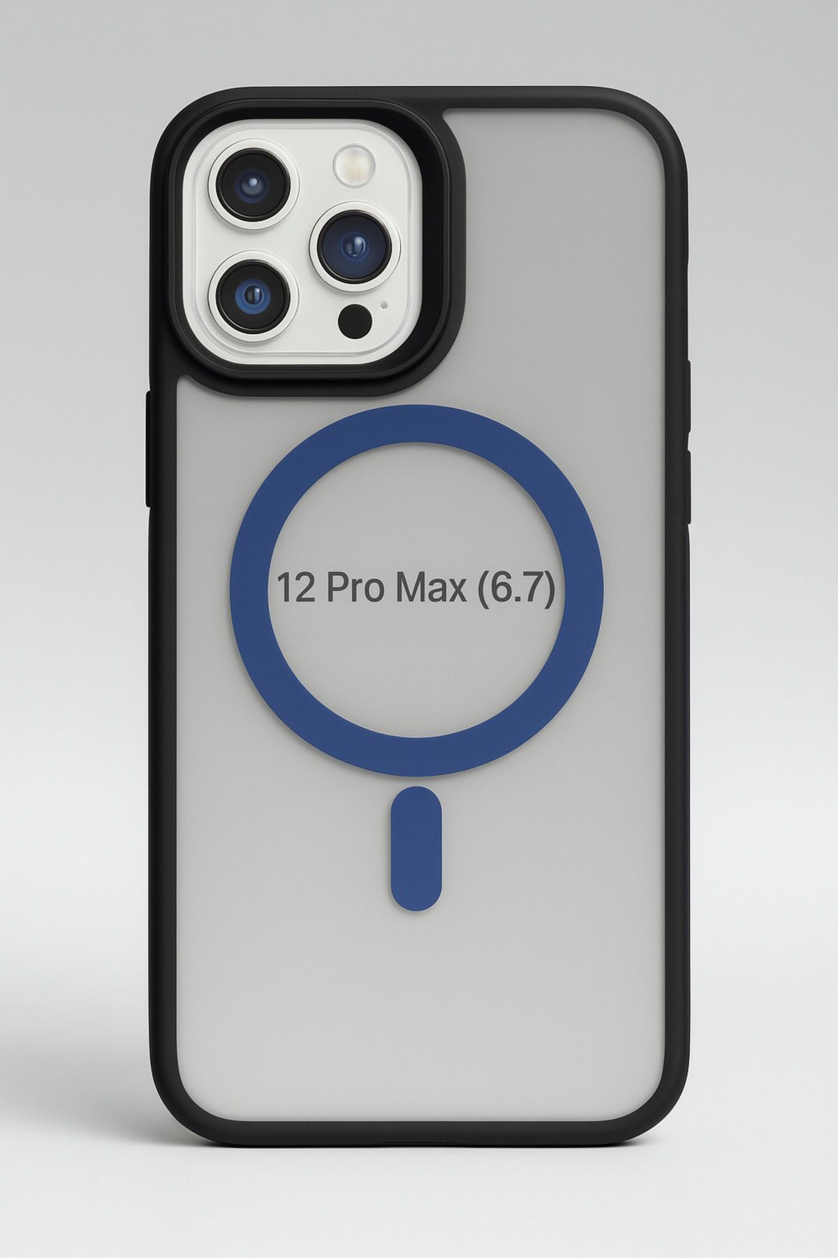ADR Apple Iphone 12 Pro Max Kılıf Mat Magsafe Şarj Özellikli Darbe Önleyici Hassas Buton Yumuşak Kenar
