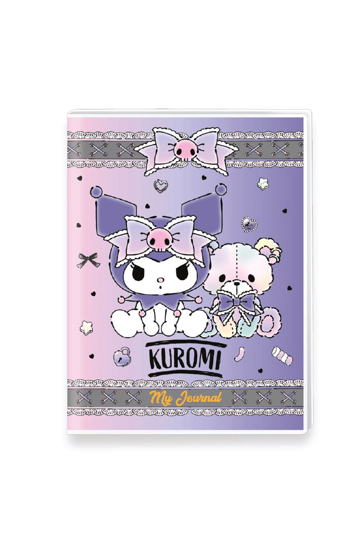 Bruno Visconti Vj Kuromi, Mini Journal A7 128 Sayfa Not Defteri 80 Gr 525-2211 (16 Lı Paket)