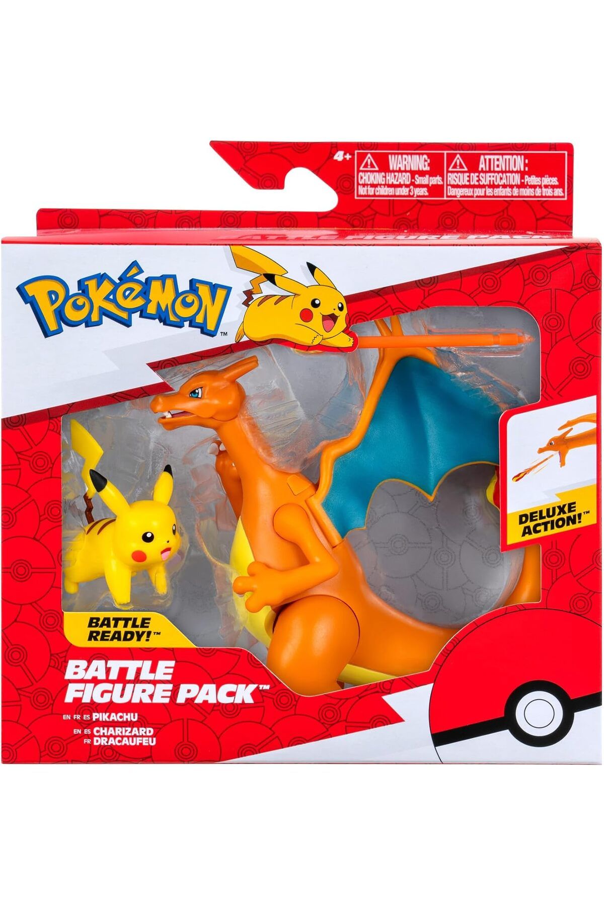 Feyza Oyuncak Pokemon Battle Pack - Charizard ve Pikachu 2'li Karakter Figür Seti