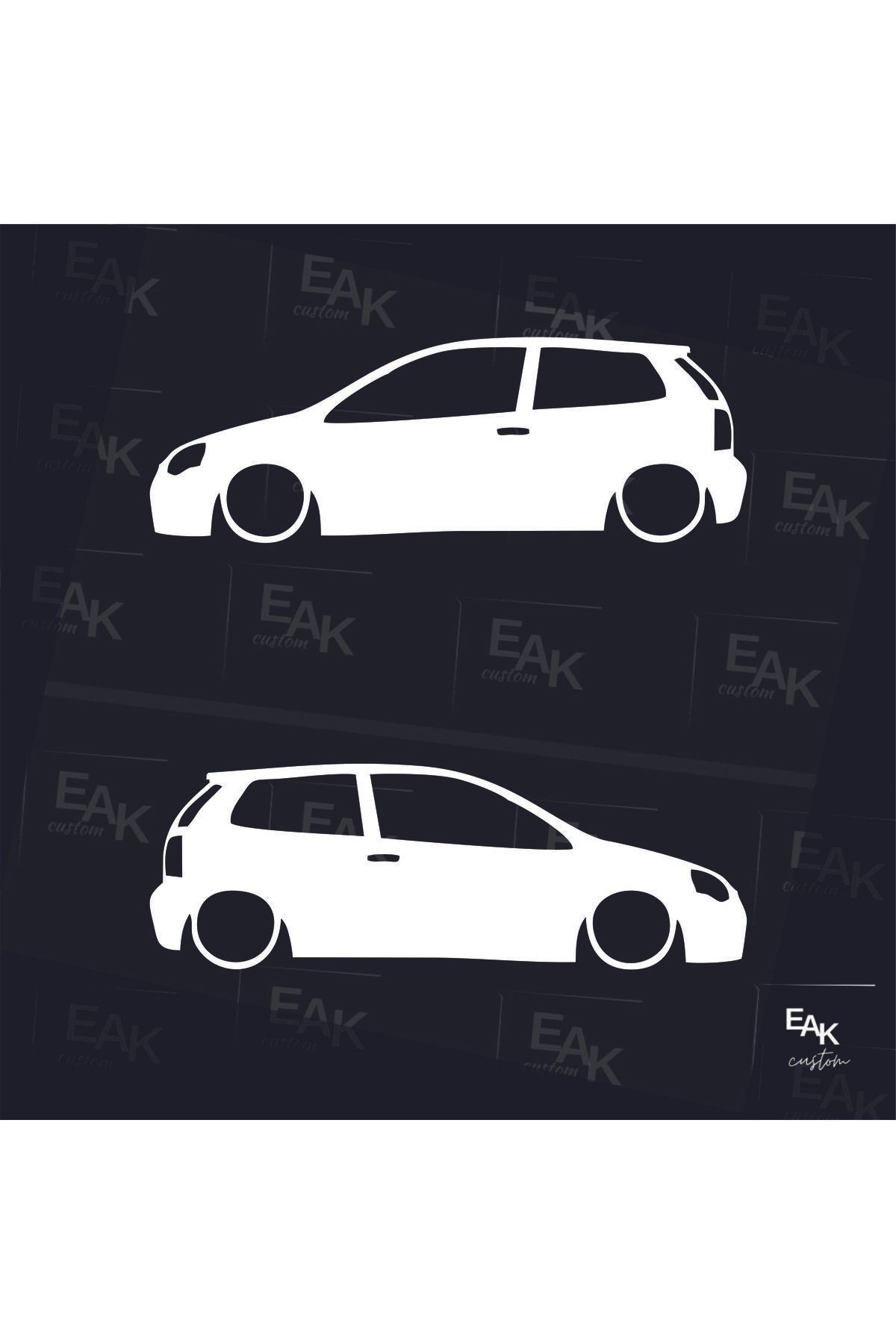 eakcustom VW POLO oto sticker (18cm x 6cm) (2ADET)