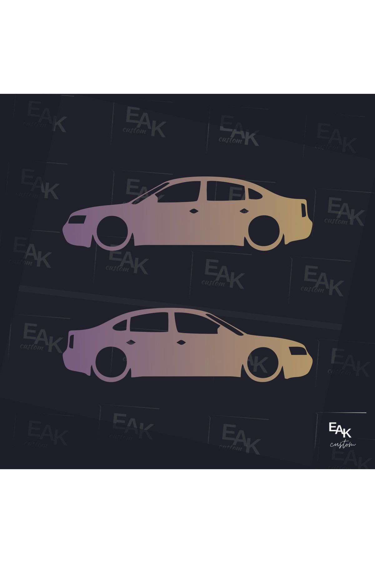 eakcustom VW PASSAT oto sticker (18cm x 5cm) (2ADET)