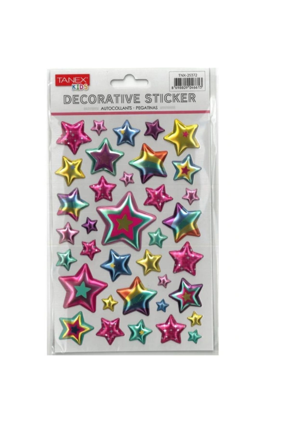 Tanex Yıldız Balon Serisi Puffy Etiketi Stickers Tnx-25372