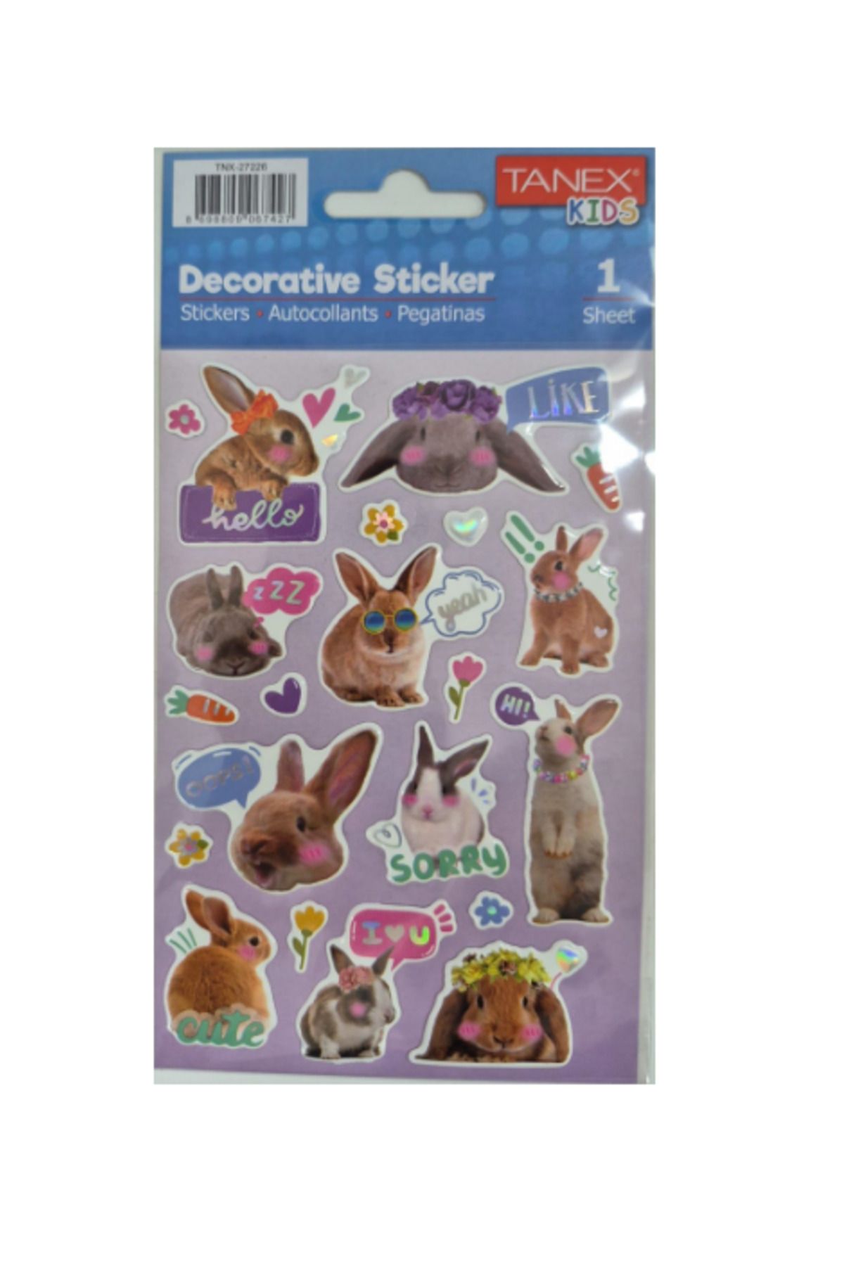 Tanex Puffy İnstagram Tavşanları Serisi Stickers Tnx-27226