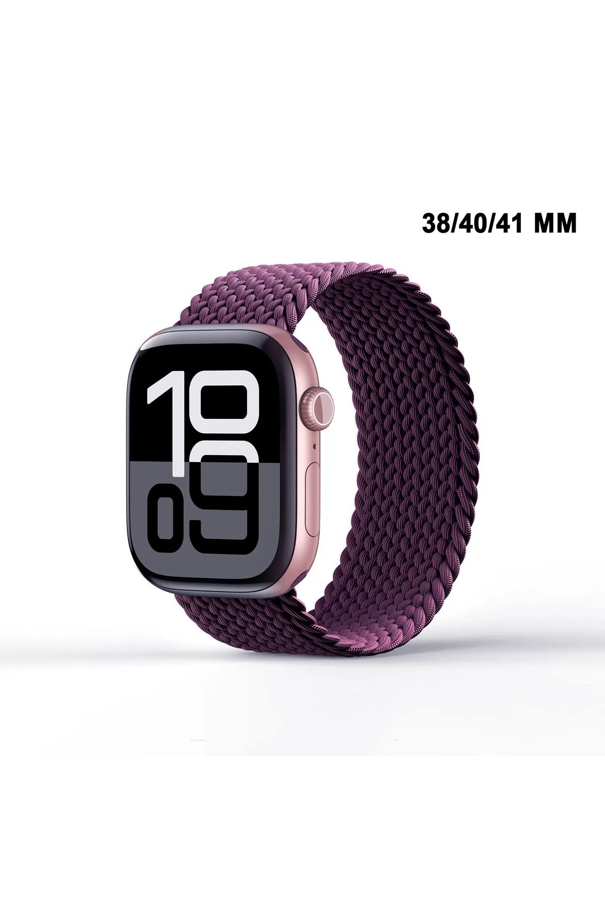 MTL Apple Watch Uyumlu Watch 3 4 5 6 7 8 9 SeSeri 38 40 41mm Solo Loop Kordon Kayış Silikon M Beden MT86