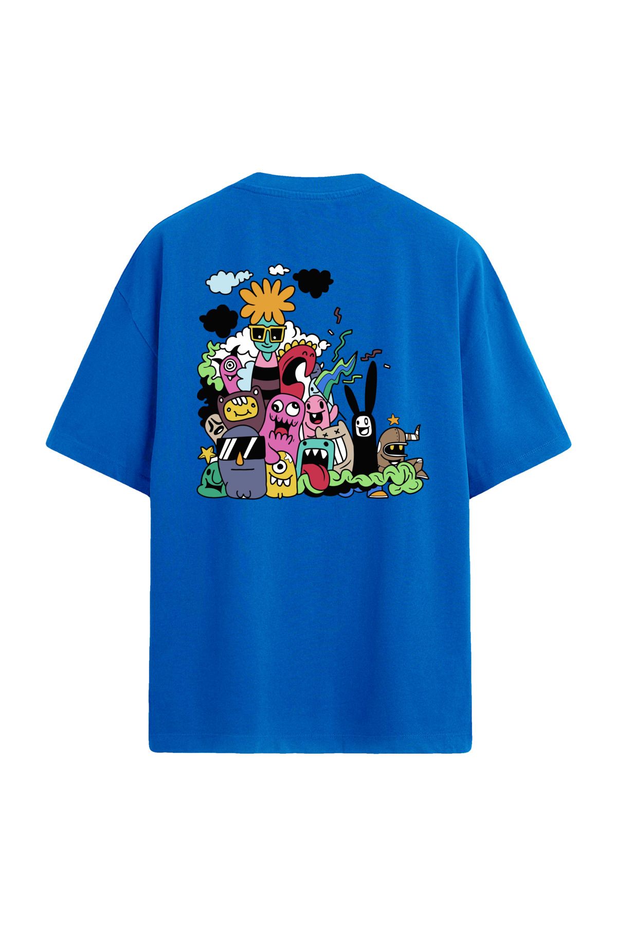 Colermi Monster Party Sırt Baskılı Oversize T-Shirt