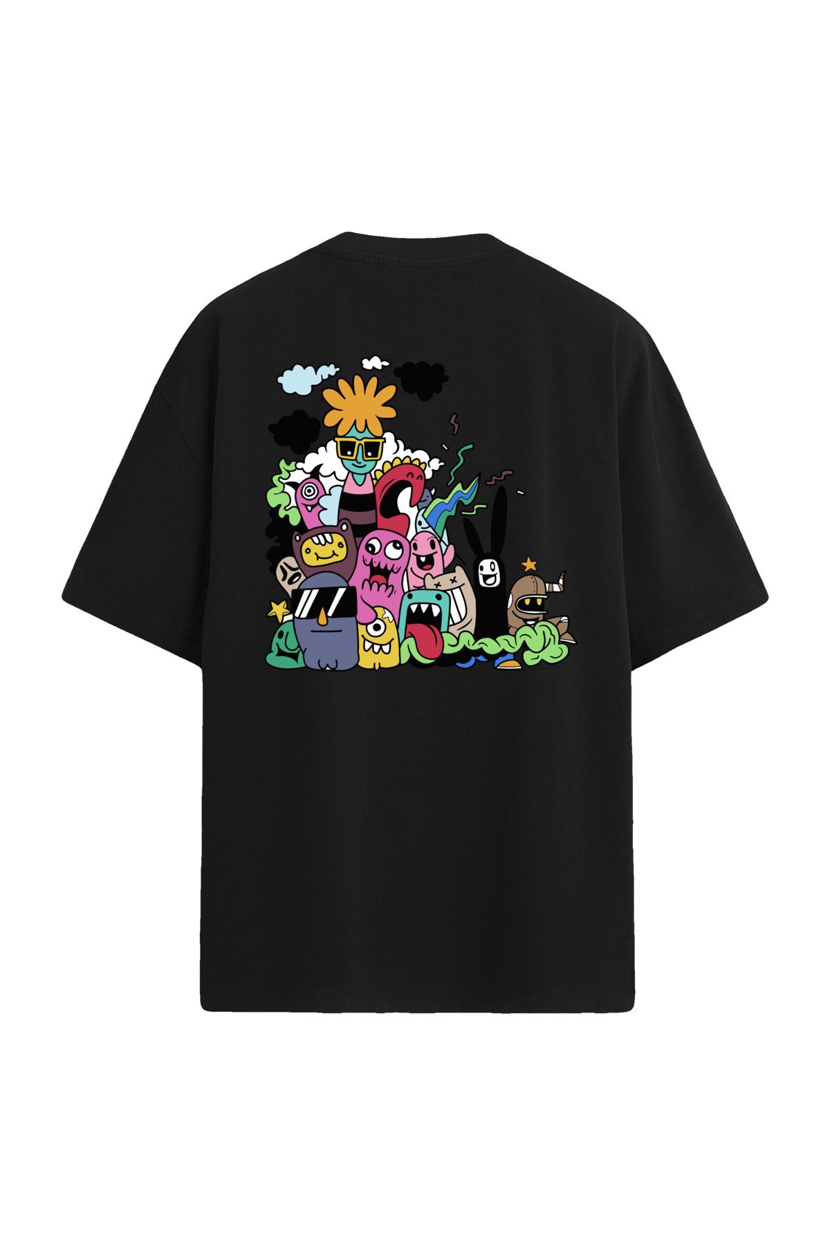 Colermi Monster Party Sırt Baskılı Oversize T-Shirt