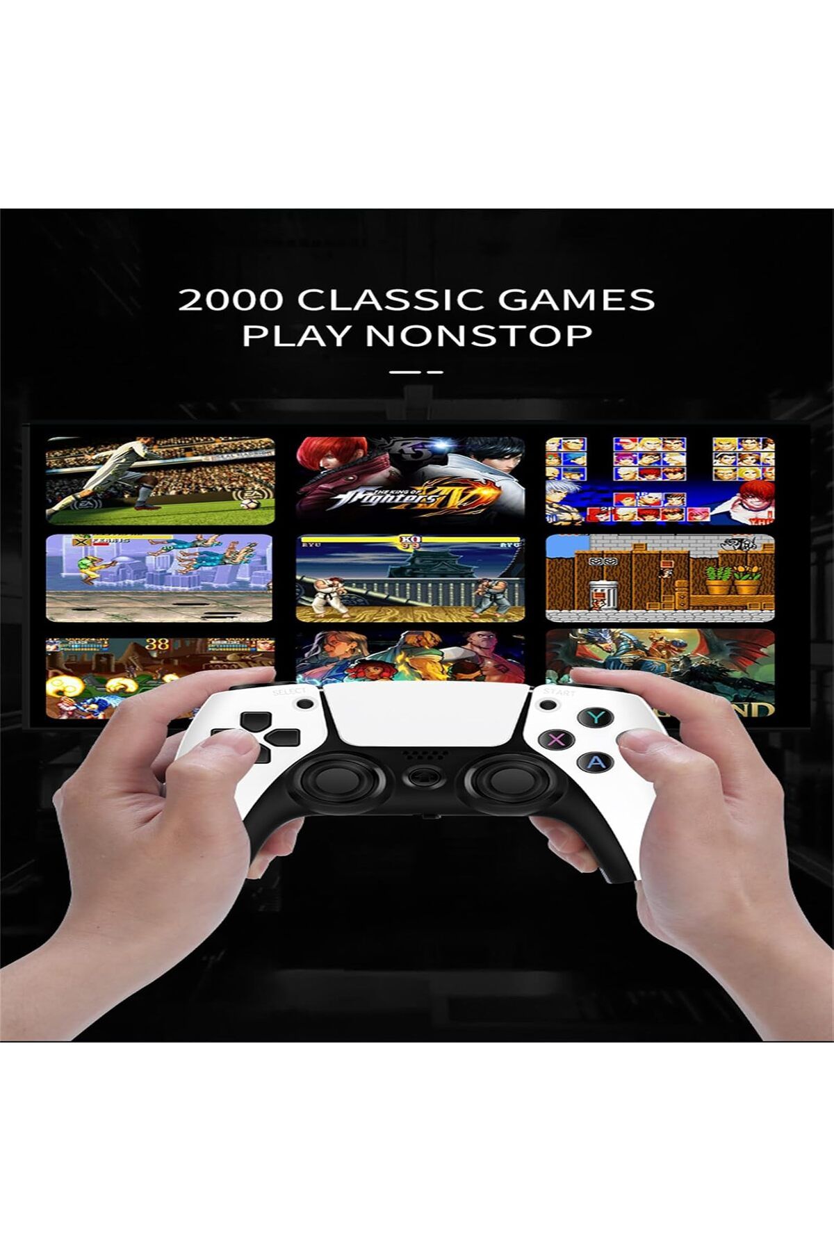 rexa-4K HD TV Game Stick Video Game Console Retro Games Wireless Handheld Game Player Gamepad 7