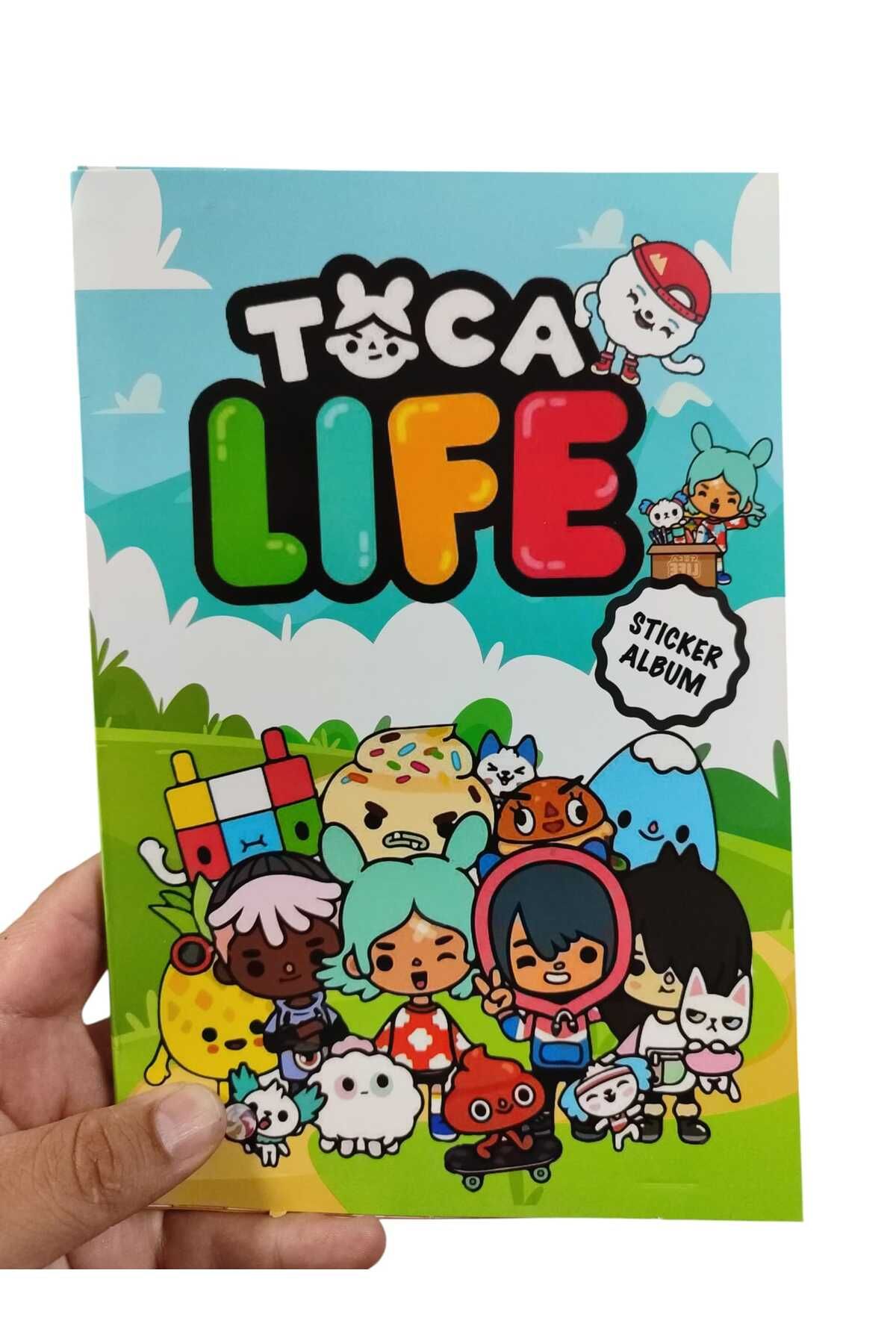 EmrahGültekin Toca Life Sticker Albüm 16 Sayfa 250'den Fazla Birbirinden Farklı Renkli Etiket Çeşitleri