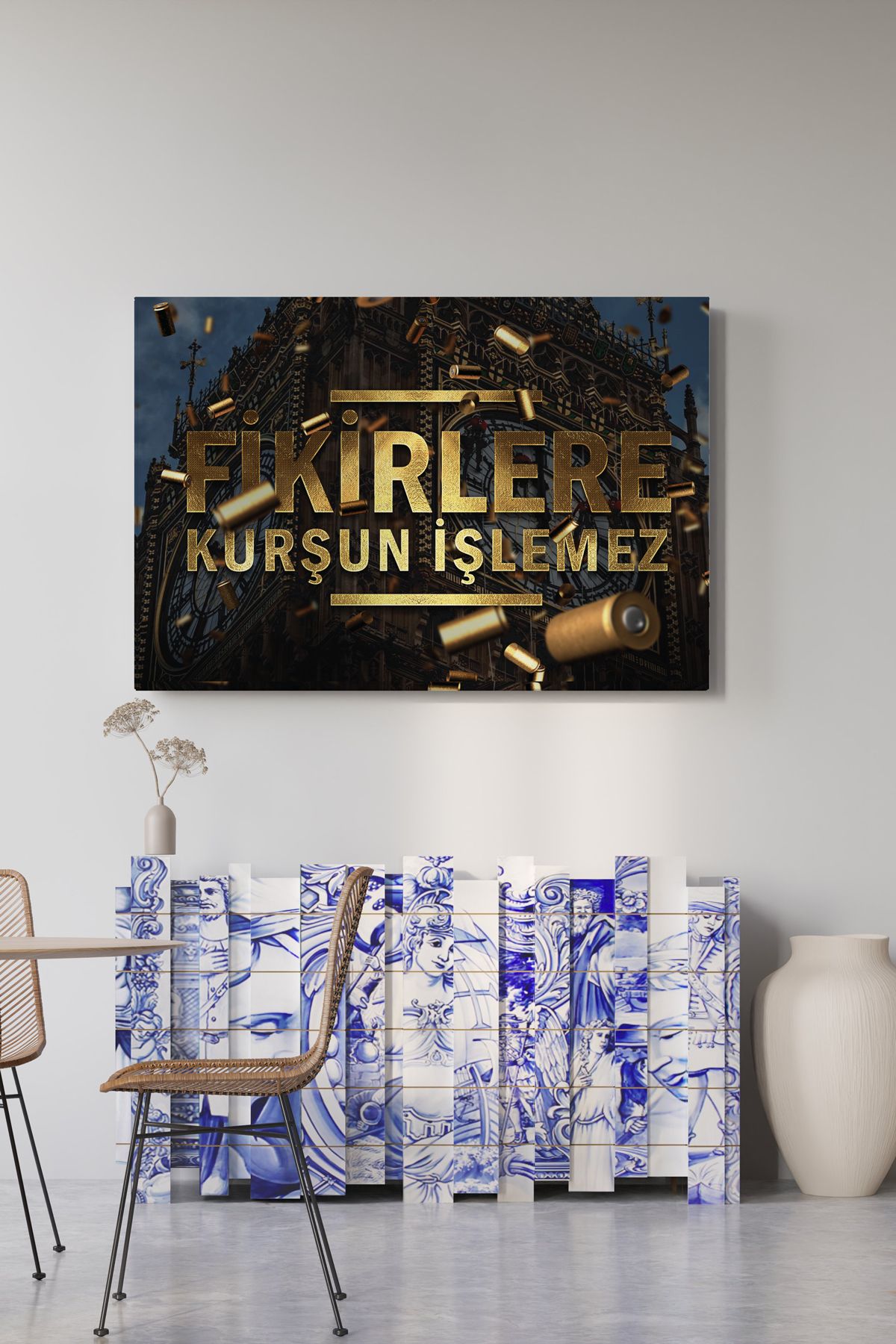 SELMIRA Fikirlere Kurşun İşlemez Kanvas Tablo