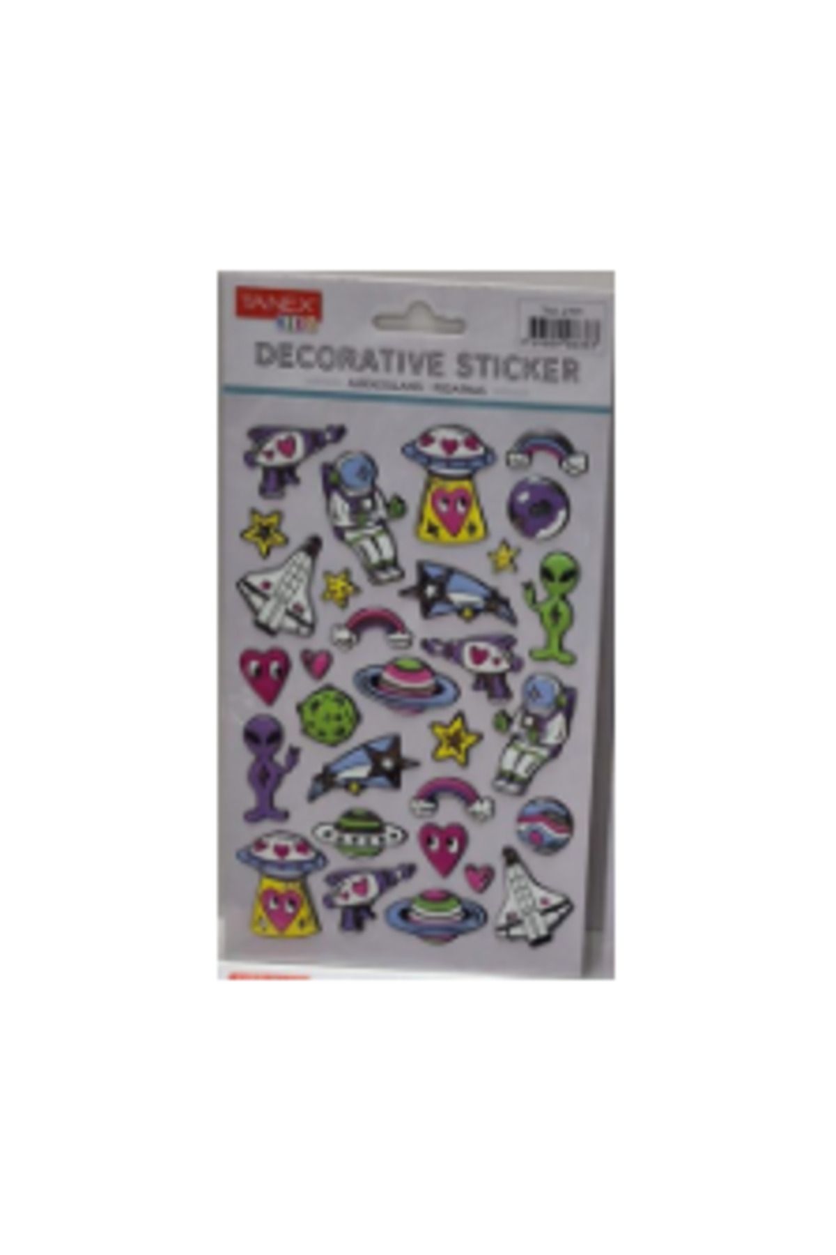 Tanex Puffy Renkli Uzaylılar Serisi Stickers Tnx-27171