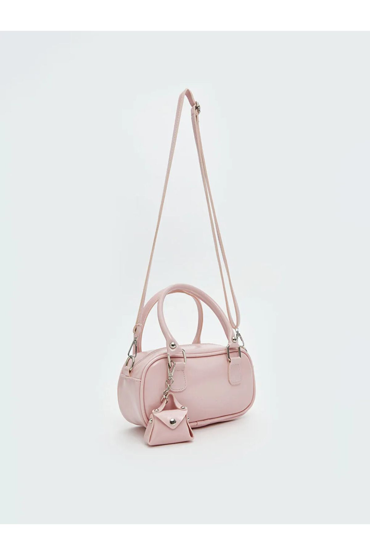 LC Waikiki LCW ACCESSORIES Pembe Askılı Deri Görünümlü Kadın Omuz Çantası