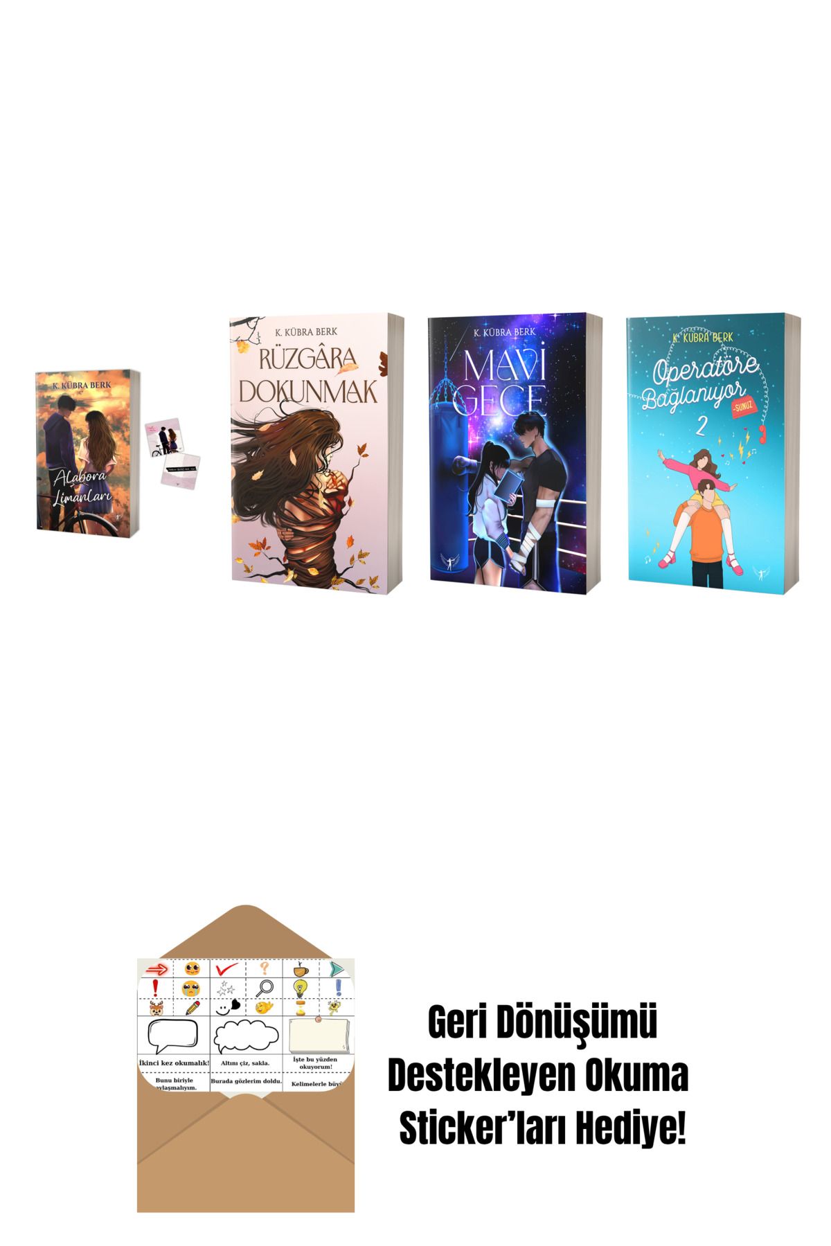 Artemis Yayınları K. Kübra Berk 4 Kitap Set + Okuma Sticker'ları