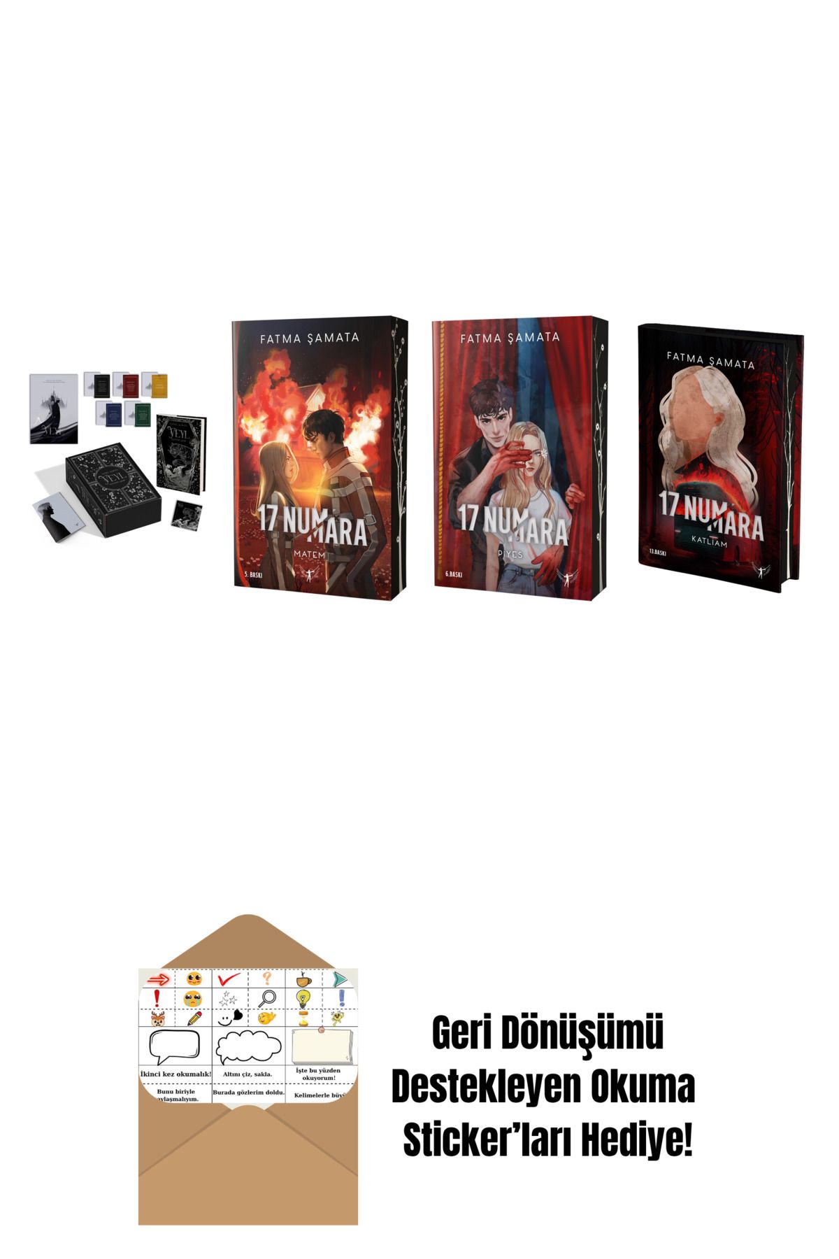 Artemis Yayınları Fatma Şamata 4 Kitap Set + Okuma Sticker'ları