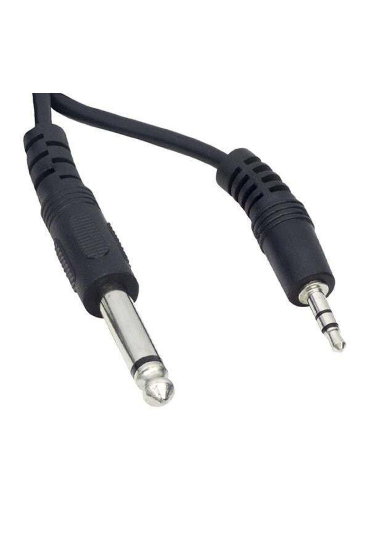 Emperium 3.5 Mm Stereo Erkek-6.3 Mm Mono Erkek 1 Metre Ara Kablo