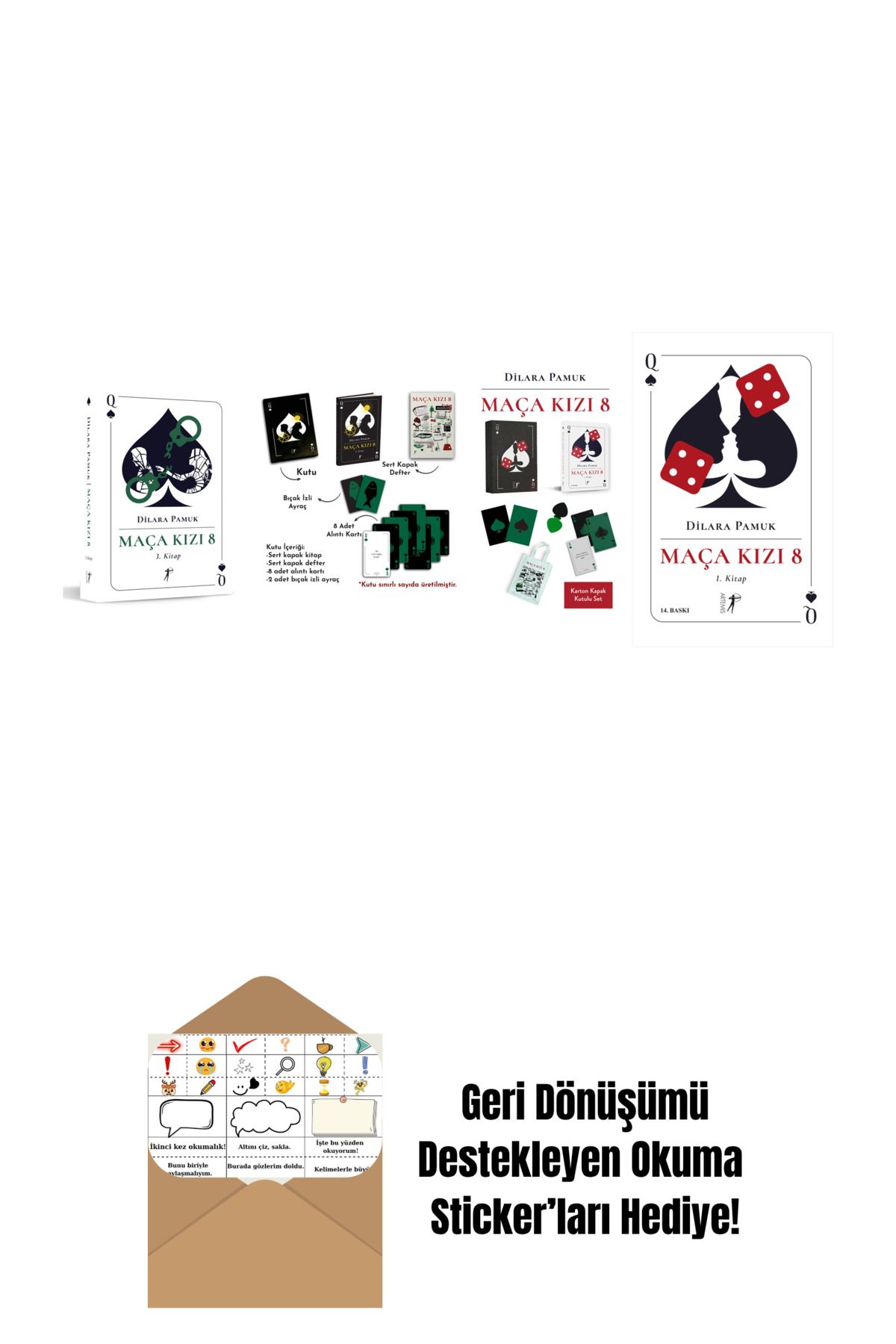 Artemis Yayınları Dilara Pamuk 4 Kitap Set + Okuma Sticker'ları