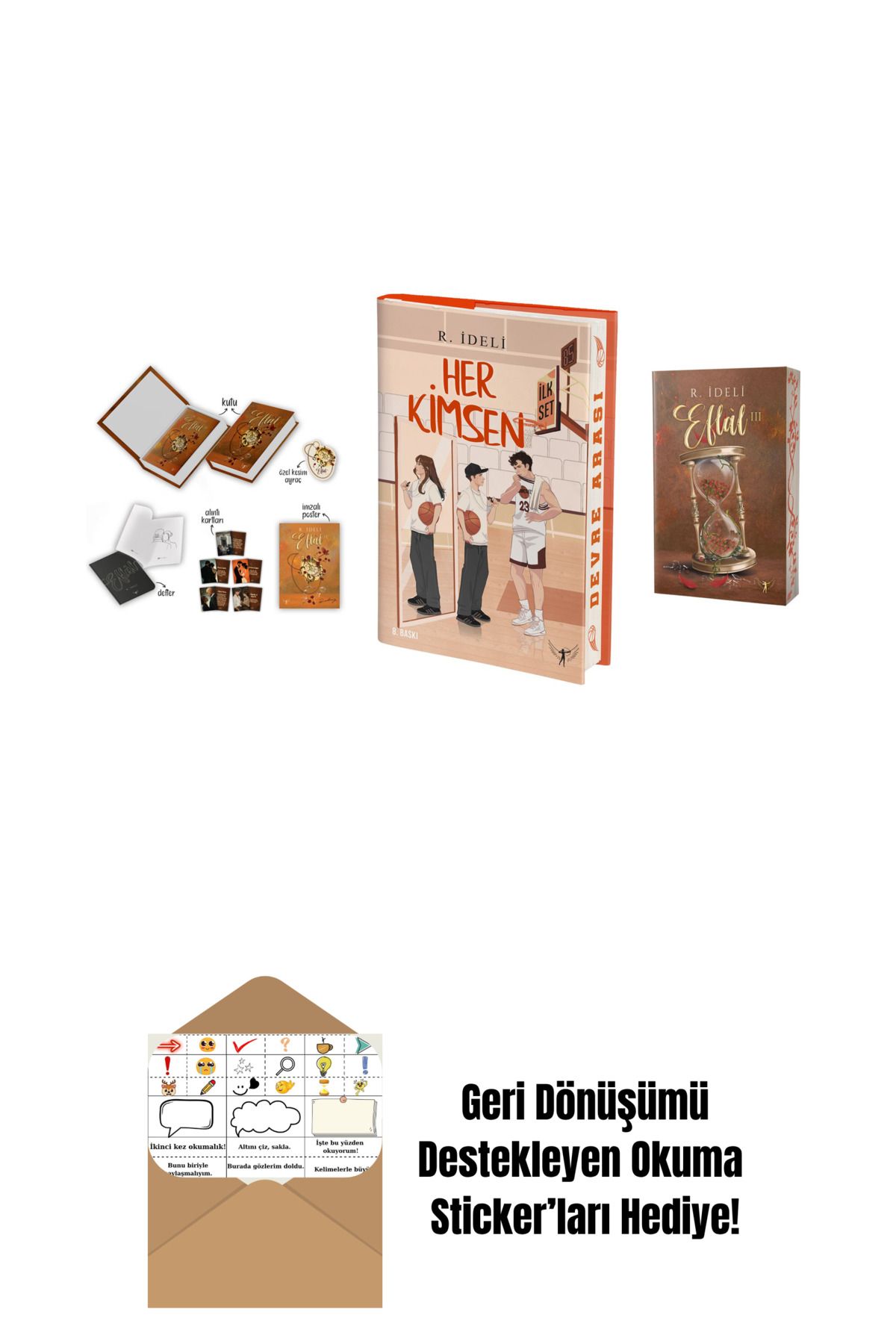 Artemis Yayınları R. İdeli 3 Kitap Set + Okuma Sticker'ları