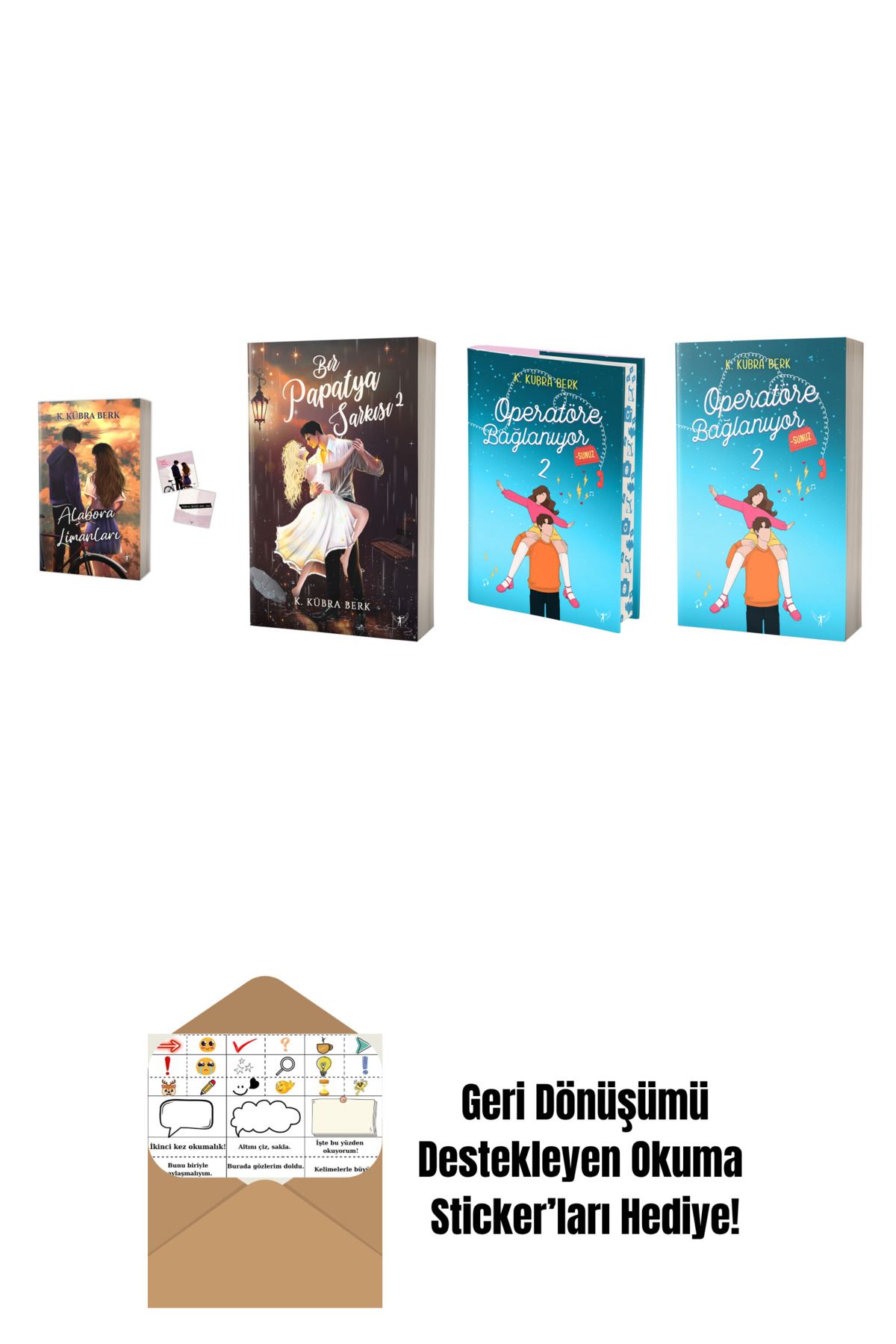 Artemis Yayınları K. Kübra Berk 4 Kitap Set + Okuma Sticker'ları