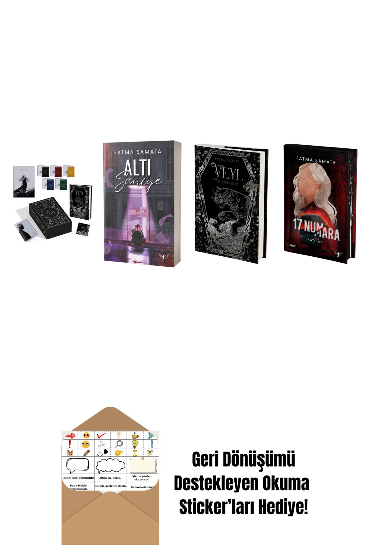 Artemis Yayınları Fatma Şamata 4 Kitap Set + Okuma Sticker'ları