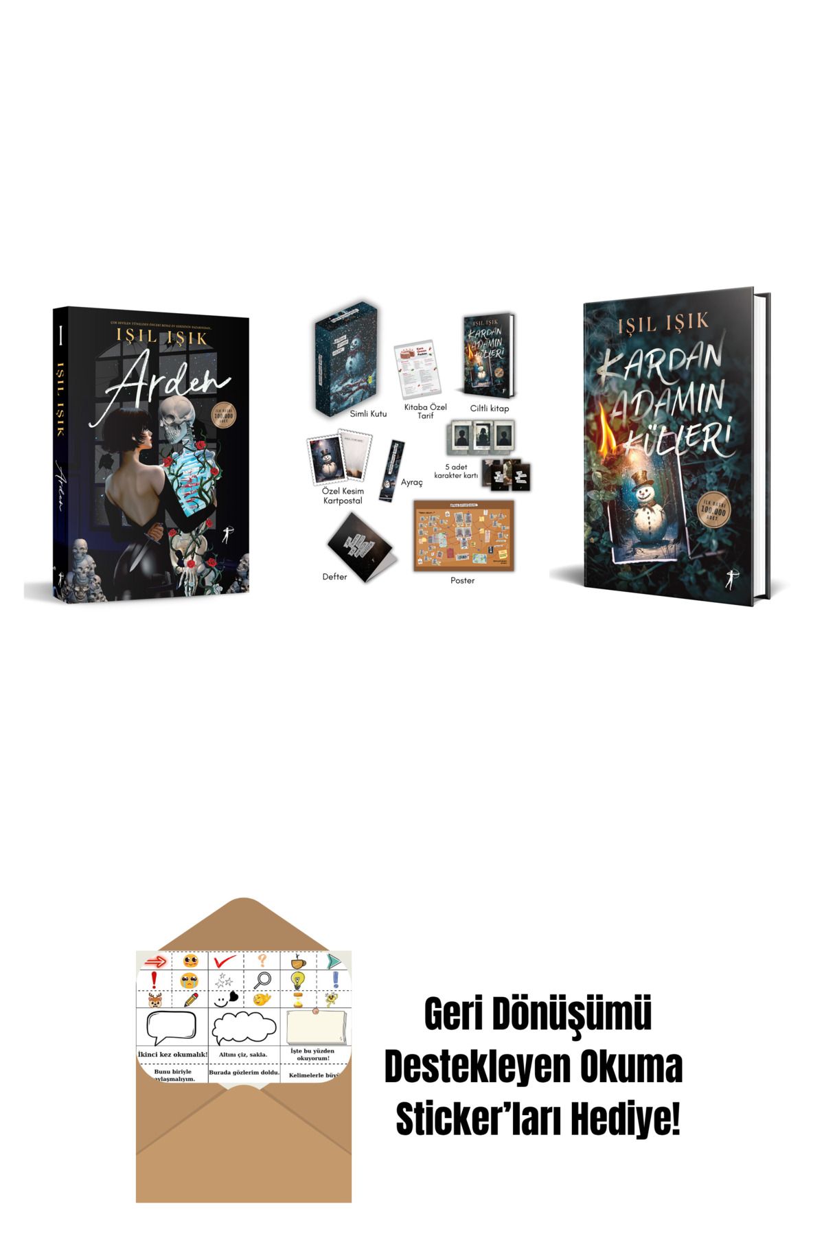 Artemis Yayınları Işıl Işık 3 Kitap Set + Okuma Sticker'ları