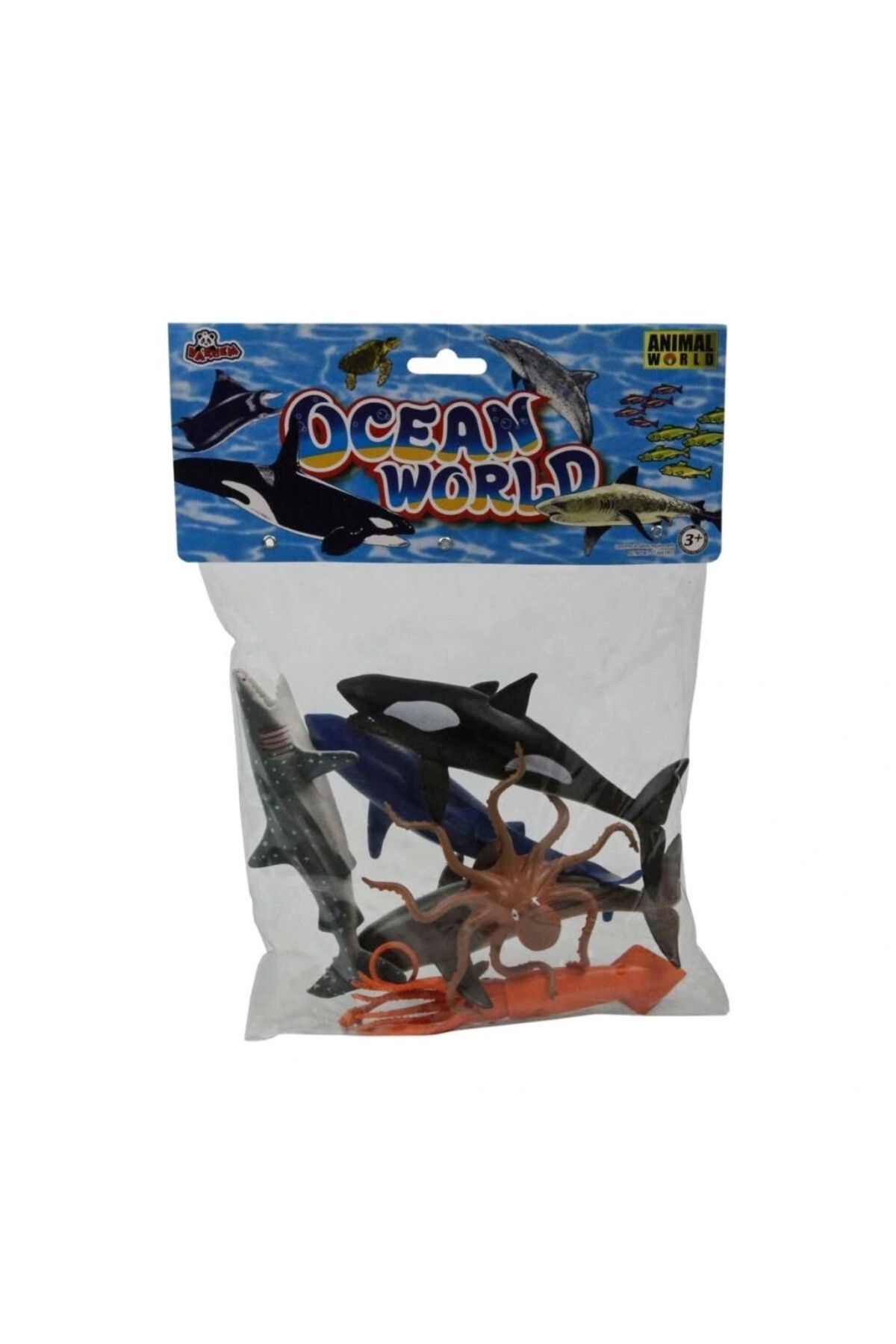 Eng Nessiworld SH-Vardem 6 Parça 5 inch Çiftlik, Dinozor,Vahşi Orman ve Deniz Hayvanları Hayvan Seti