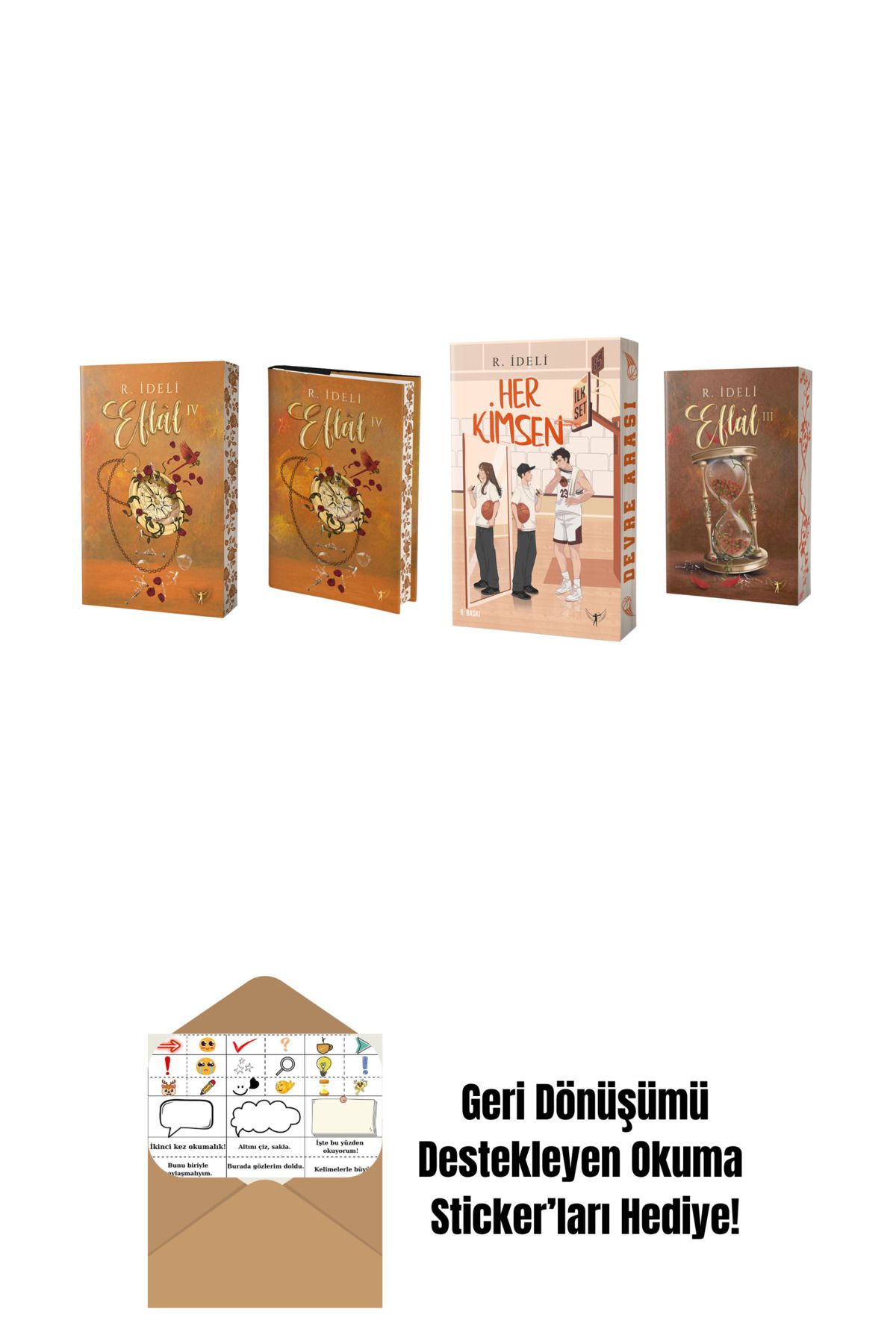 Artemis Yayınları R. İdeli 4 Kitap Set + Okuma Sticker'ları