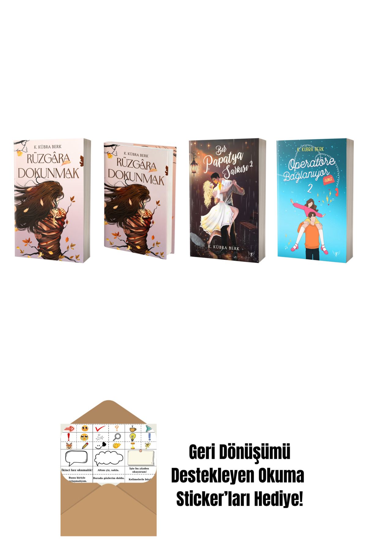 Artemis Yayınları K. Kübra Berk 4 Kitap Set + Okuma Sticker'ları