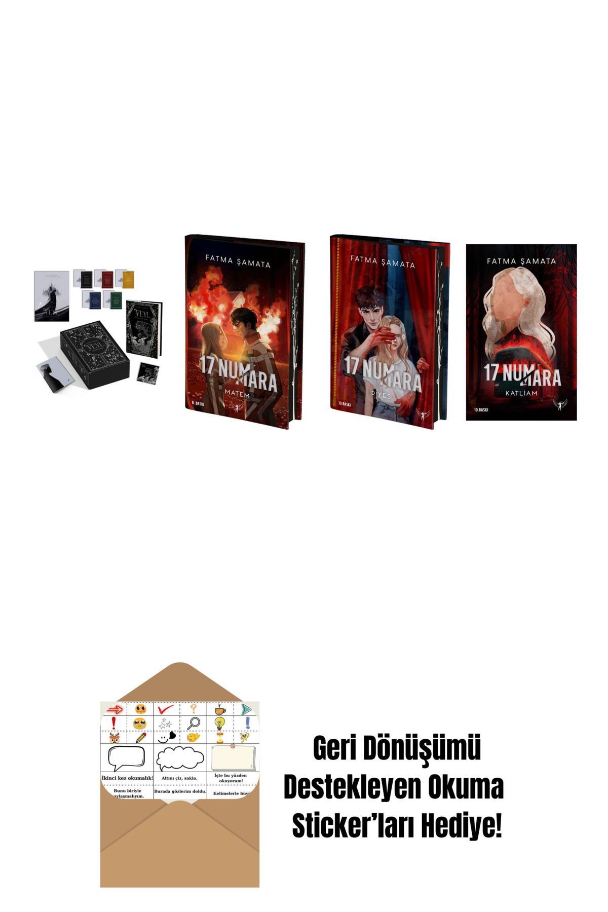 Artemis Yayınları Fatma Şamata 4 Kitap Set + Okuma Sticker'ları