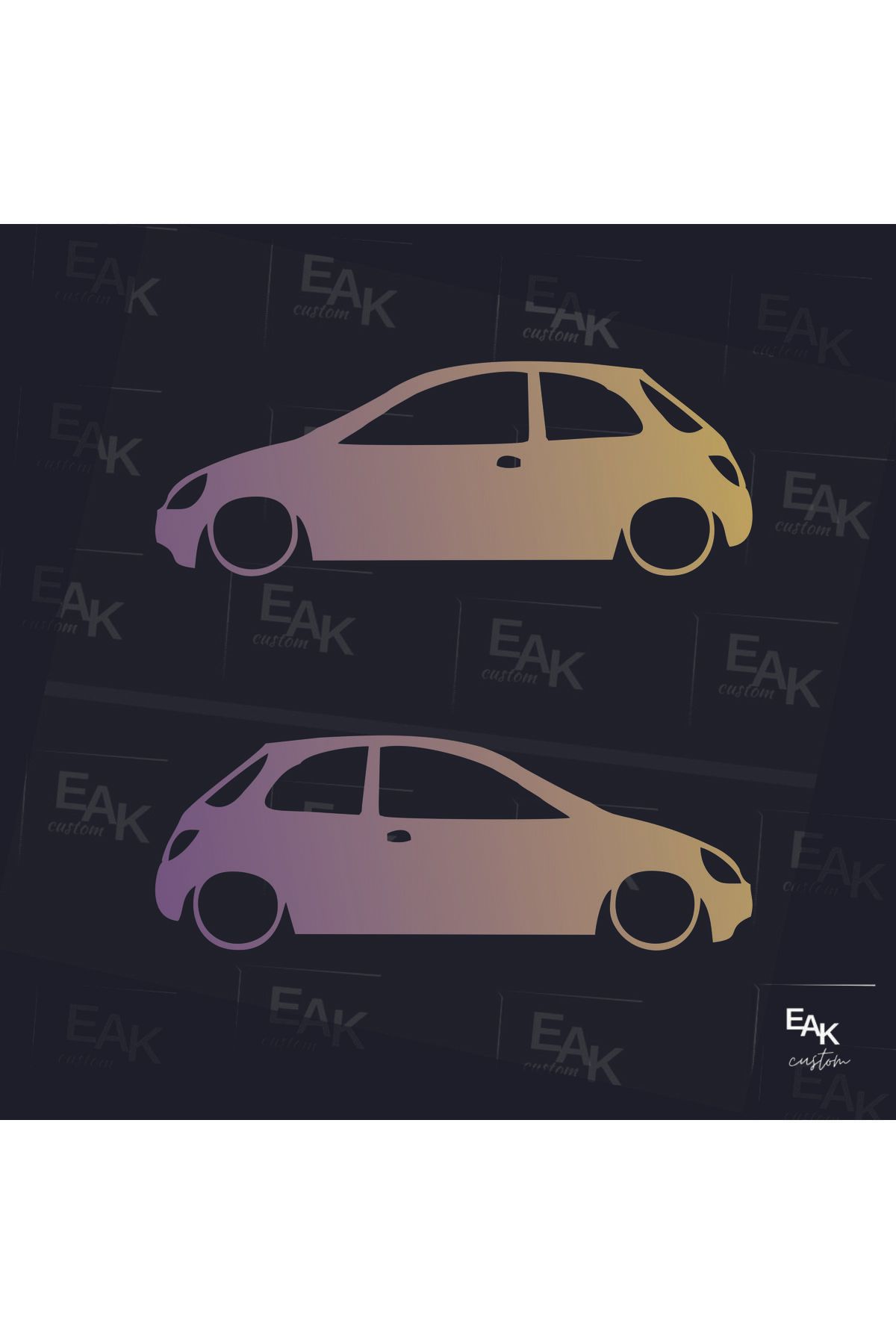 eakcustom FORD KA oto sticker (18cm x 6cm) (2ADET)