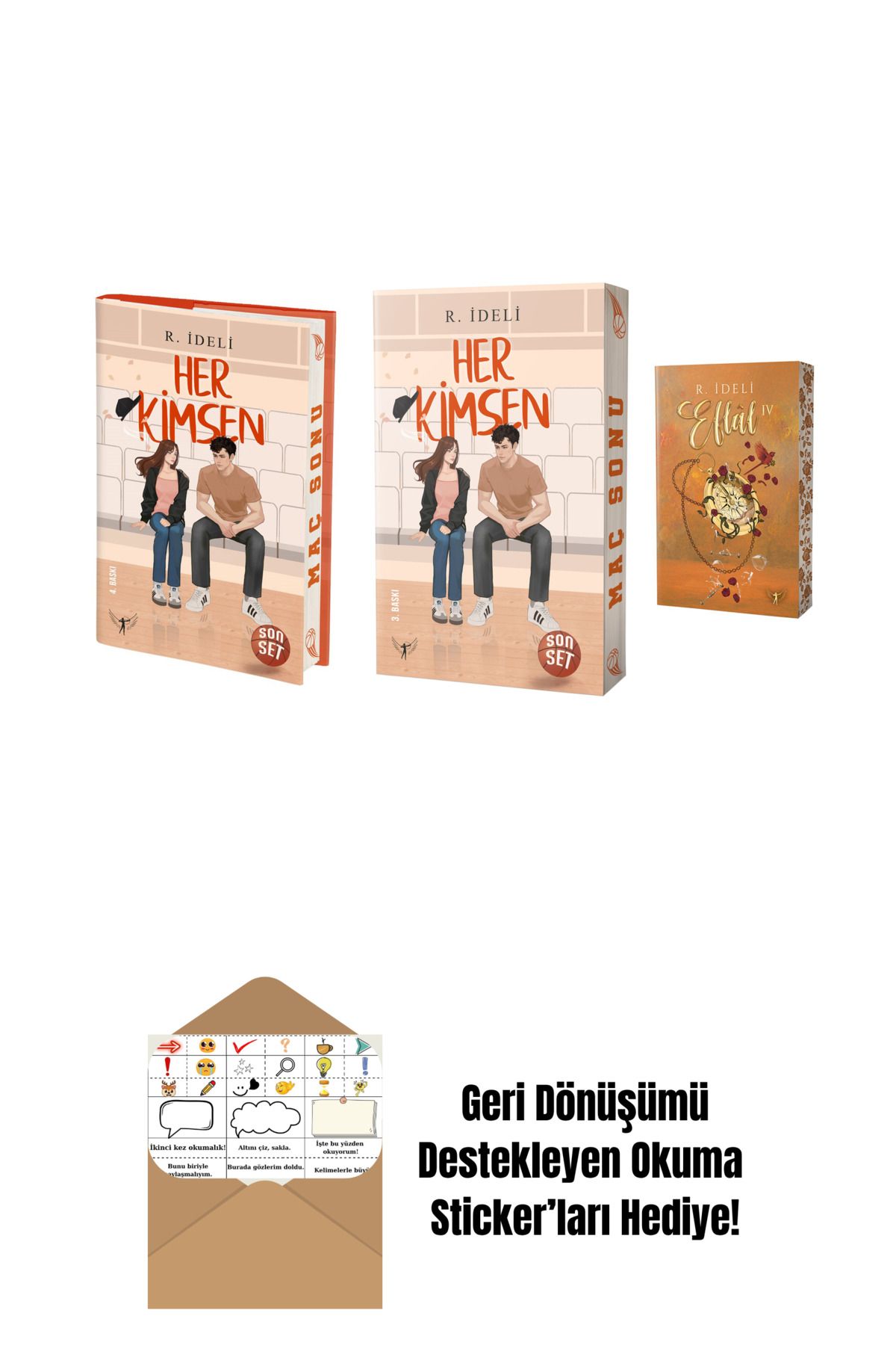 Artemis Yayınları R. İdeli 3 Kitap Set + Okuma Sticker'ları