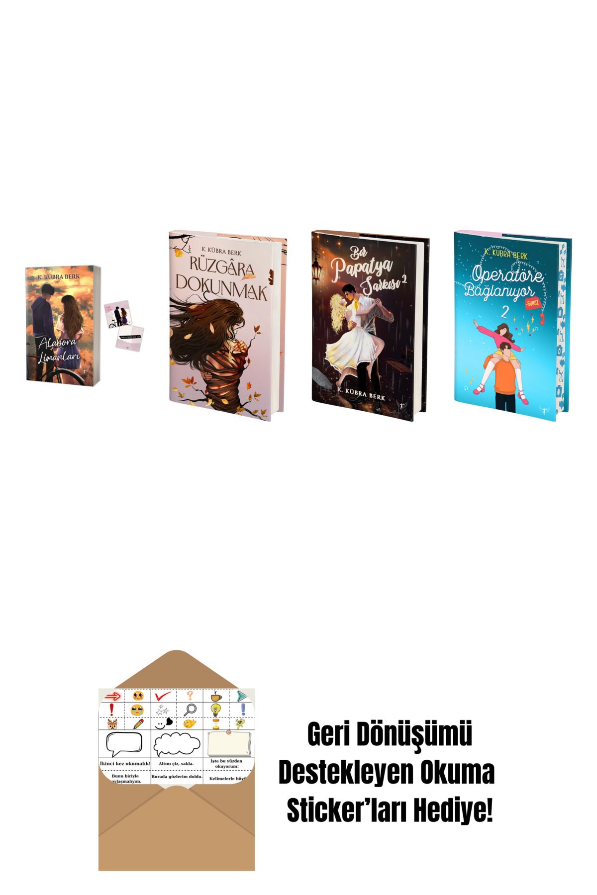 Artemis Yayınları K. Kübra Berk 4 Kitap Set + Okuma Sticker'ları
