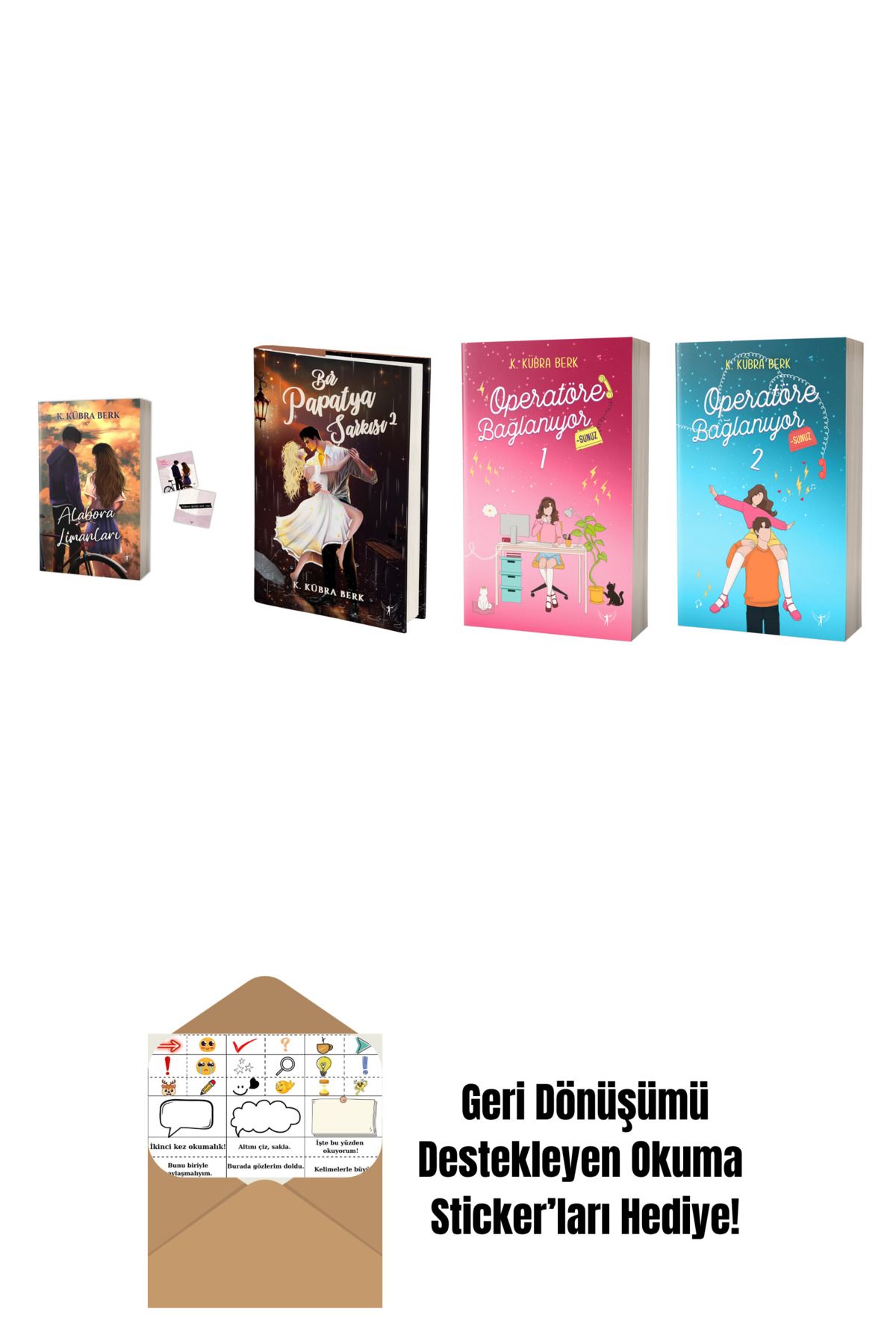 Artemis Yayınları K. Kübra Berk 4 Kitap Set + Okuma Sticker'ları