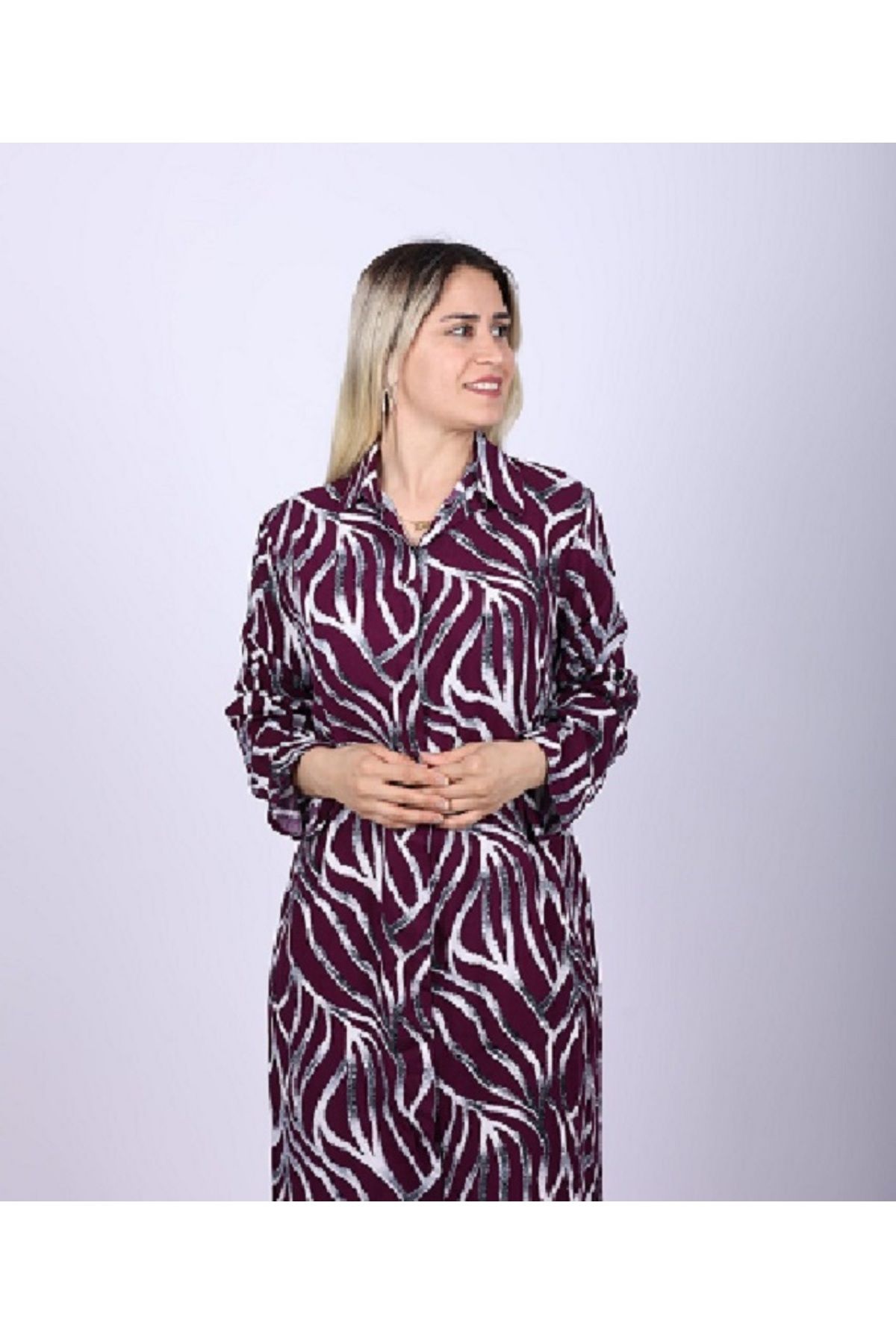 MODA Viskon Gömlek Elbise , Elbise , Viskon Elbise