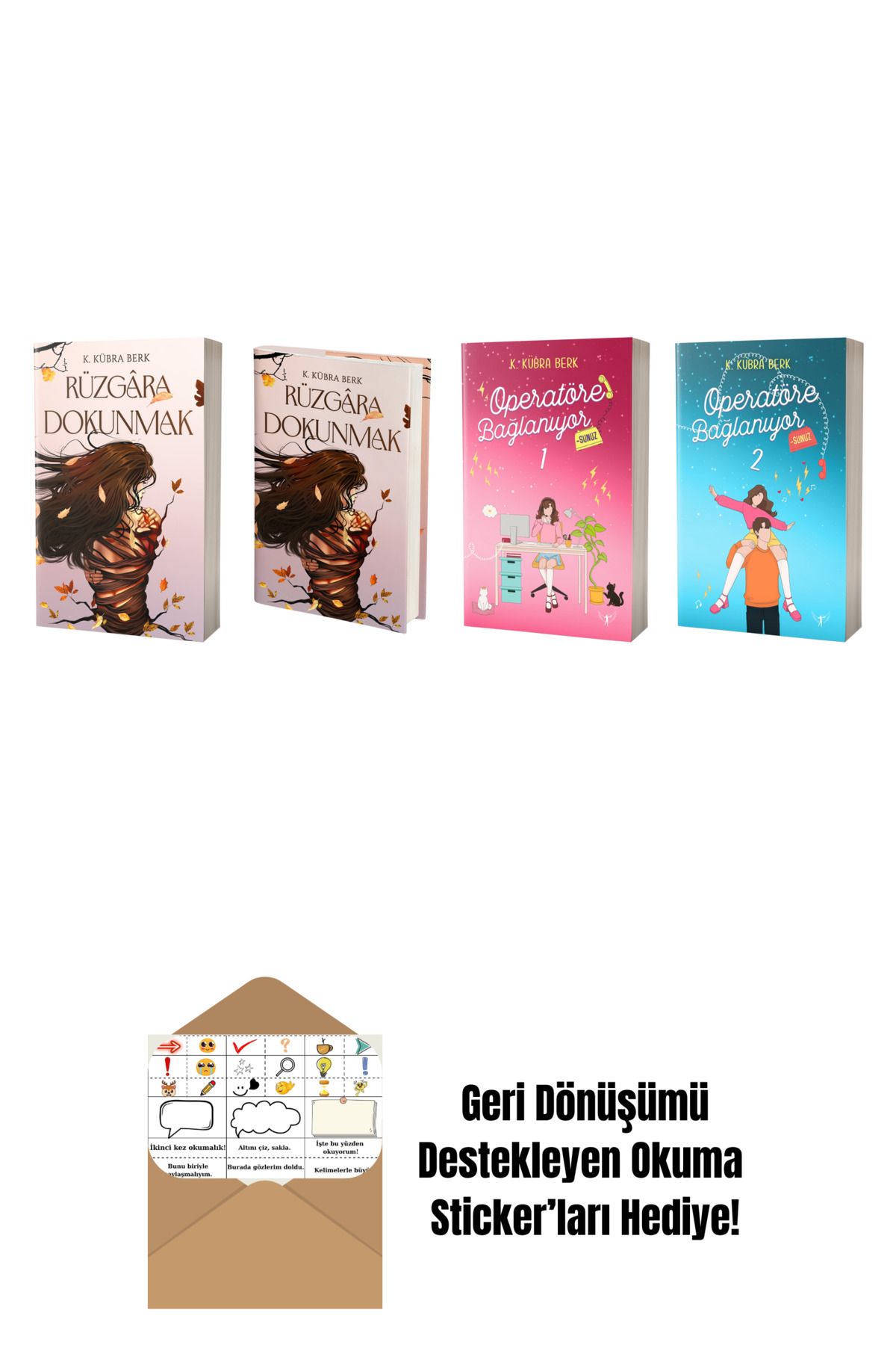 Artemis Yayınları K. Kübra Berk 4 Kitap Set + Okuma Sticker'ları