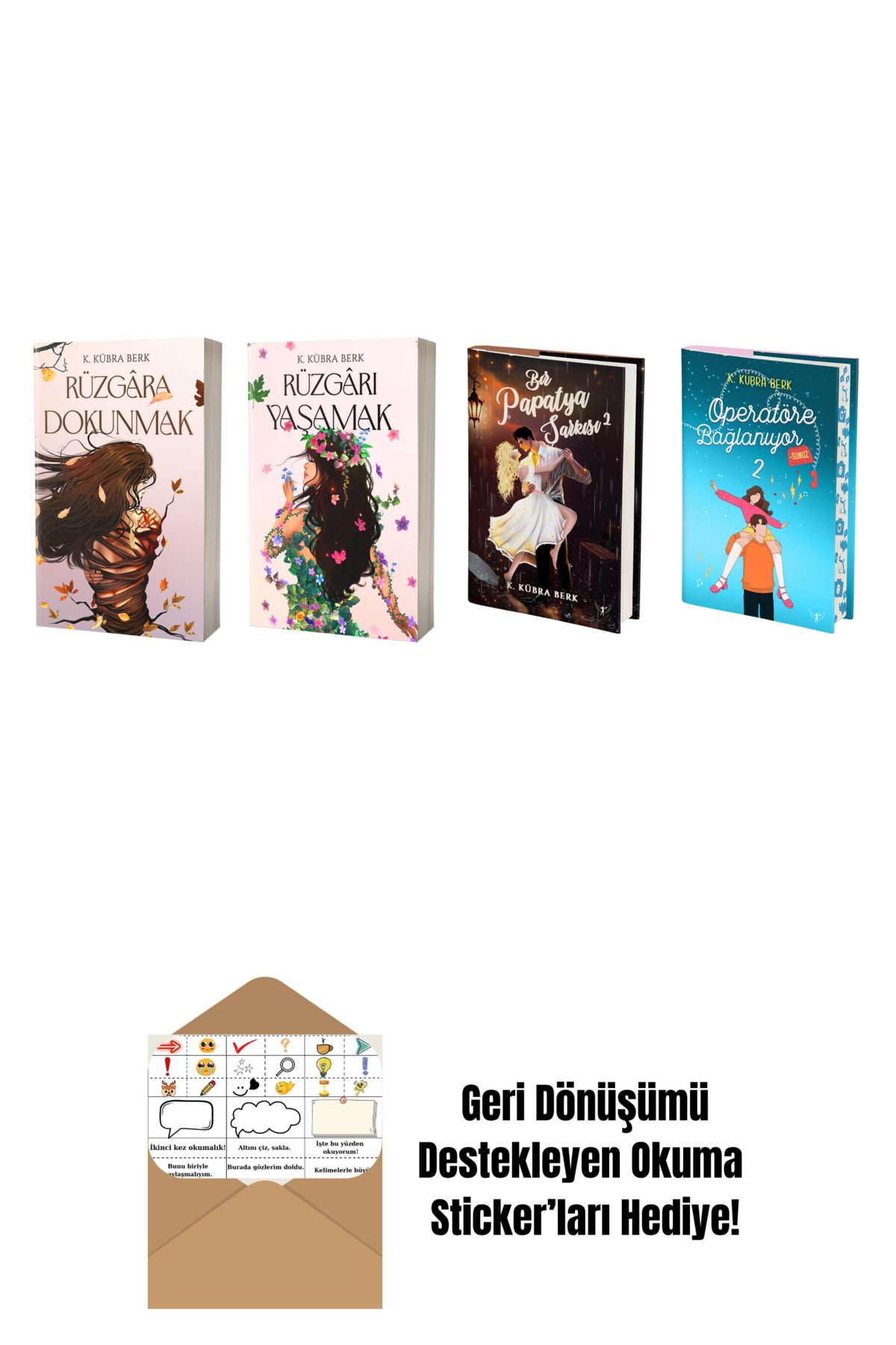 Artemis Yayınları K. Kübra Berk 4 Kitap Set + Okuma Sticker'ları