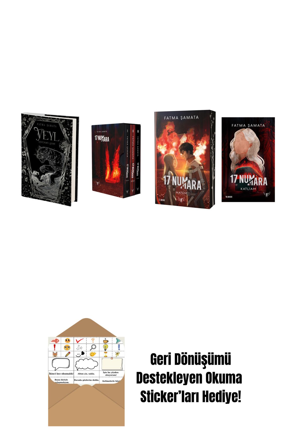 Artemis Yayınları Fatma Şamata 4 Kitap Set + Okuma Sticker'ları