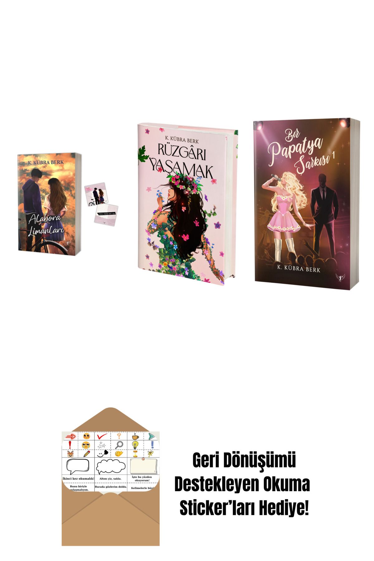 Artemis Yayınları K. Kübra Berk 3 Kitap Set + Okuma Sticker'ları